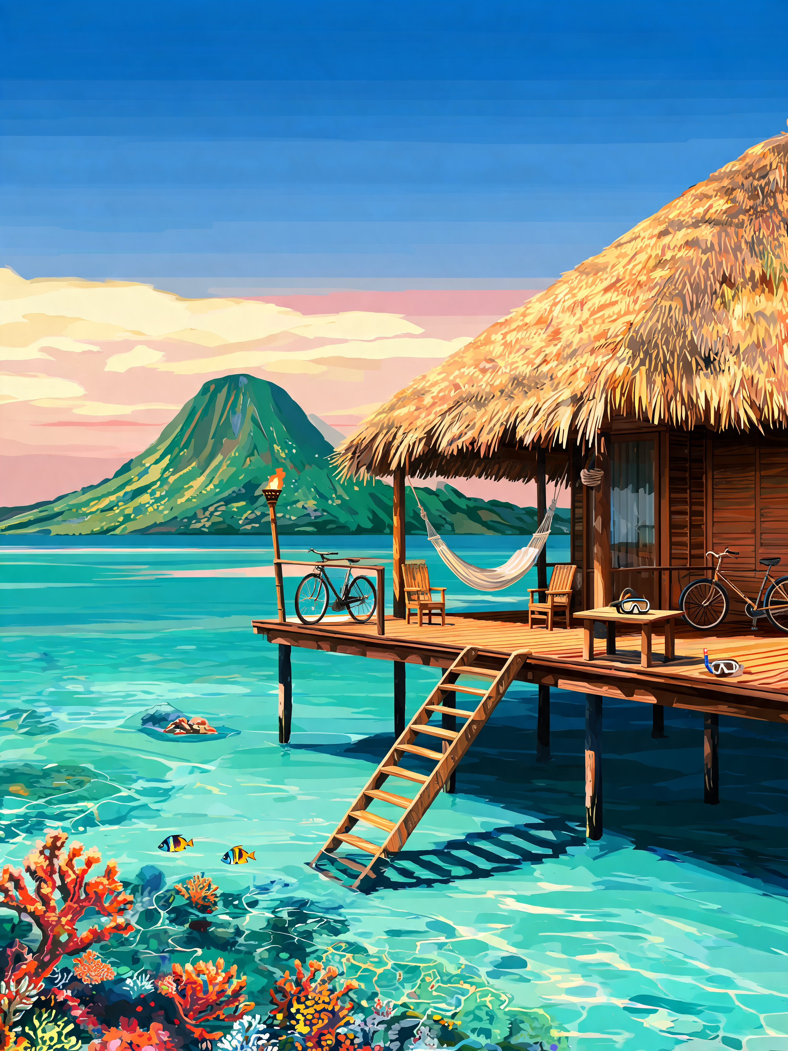 Overwater Thatch Bora