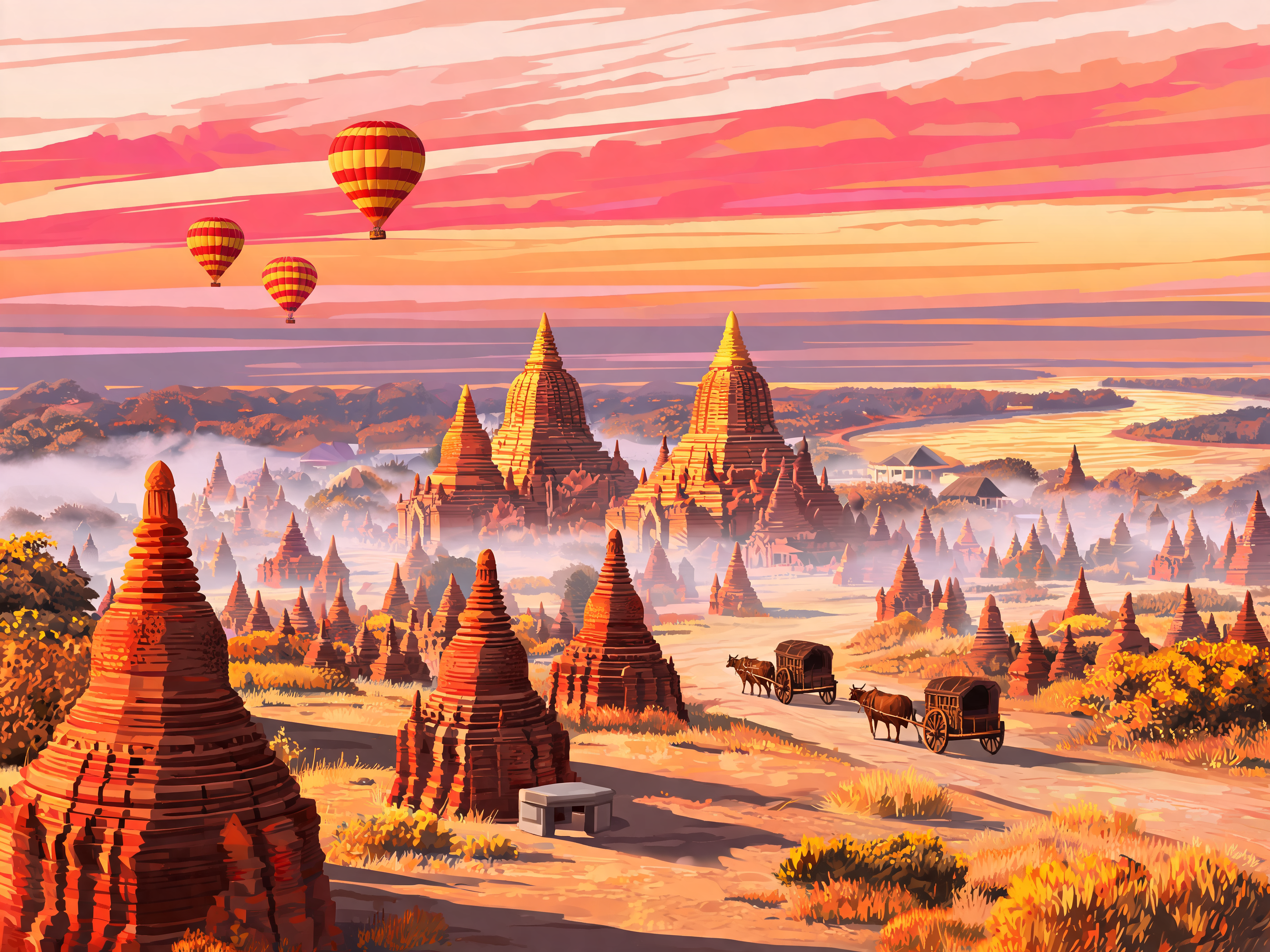 Pagoda Field Balloons