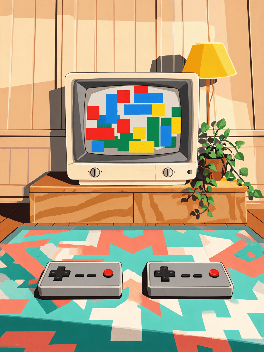Pixel Living Room - Escape by Numbers