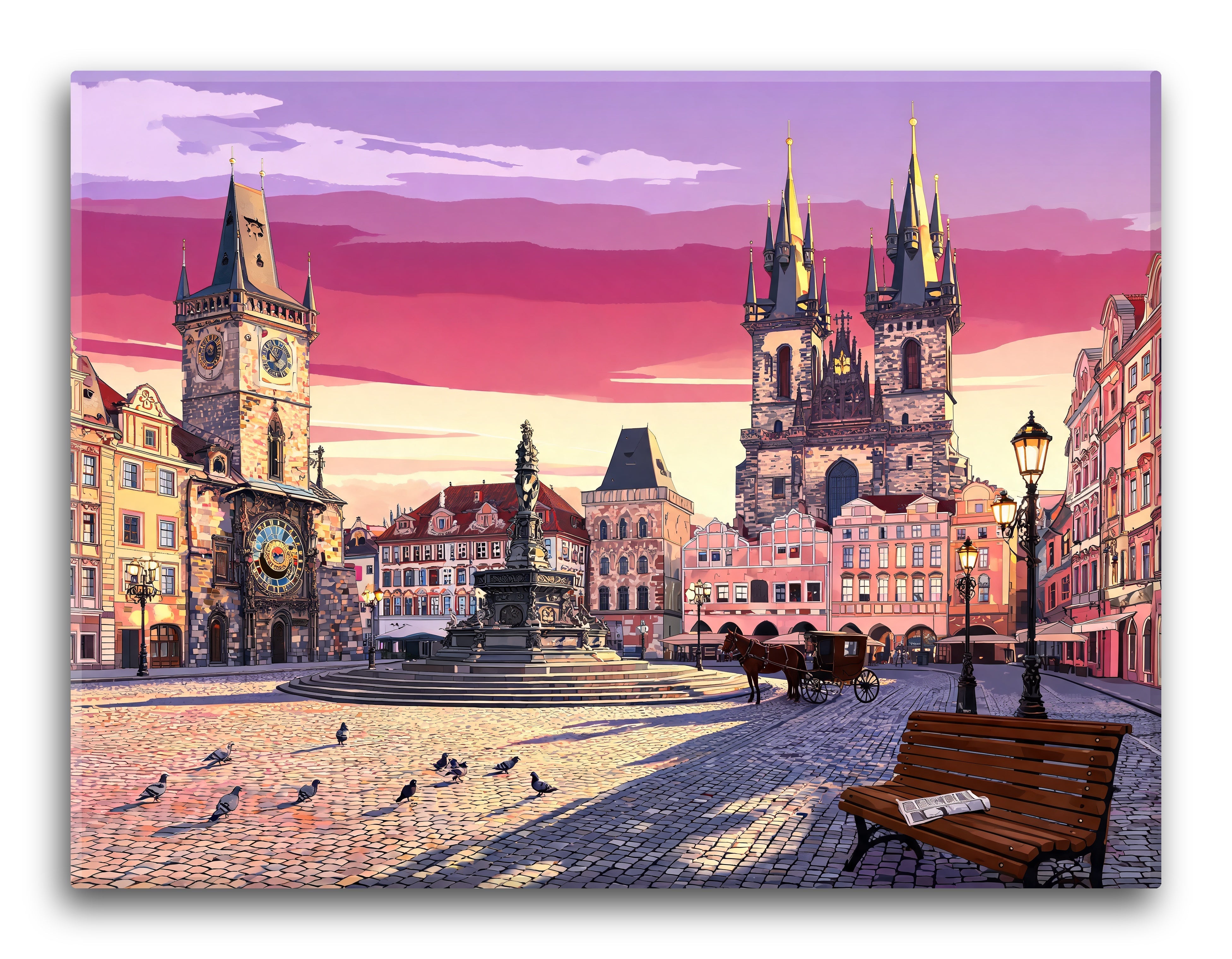 Prague Square Awakening