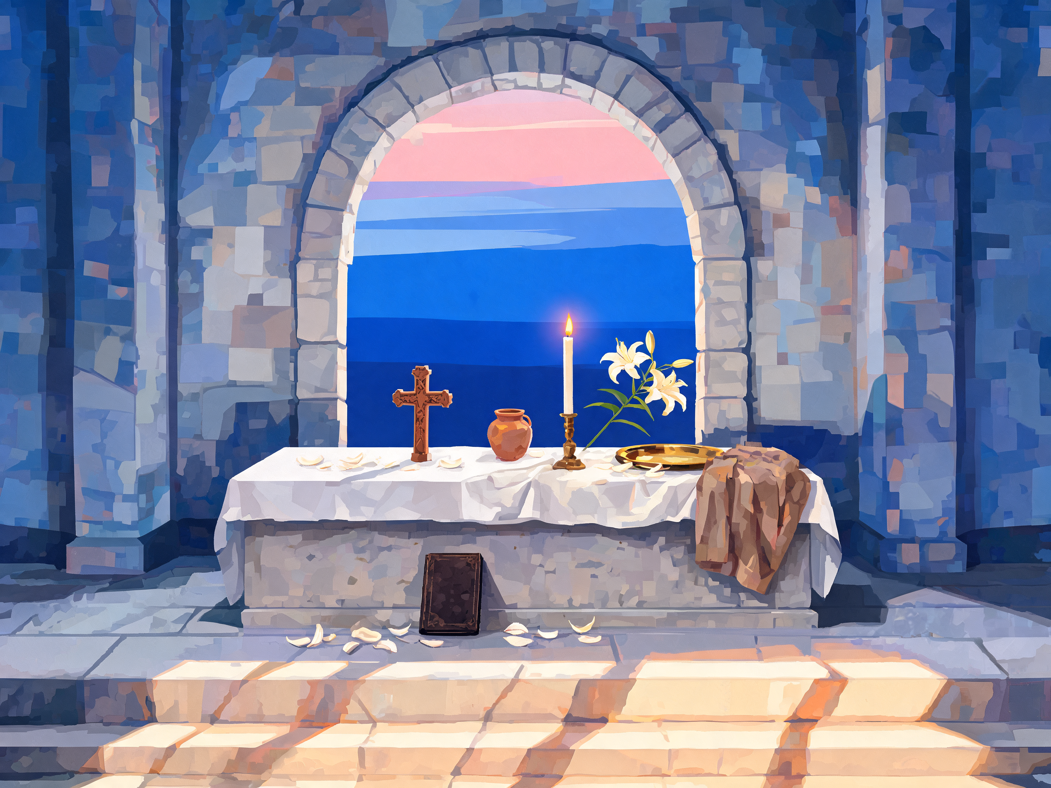 Predawn Altar Flame