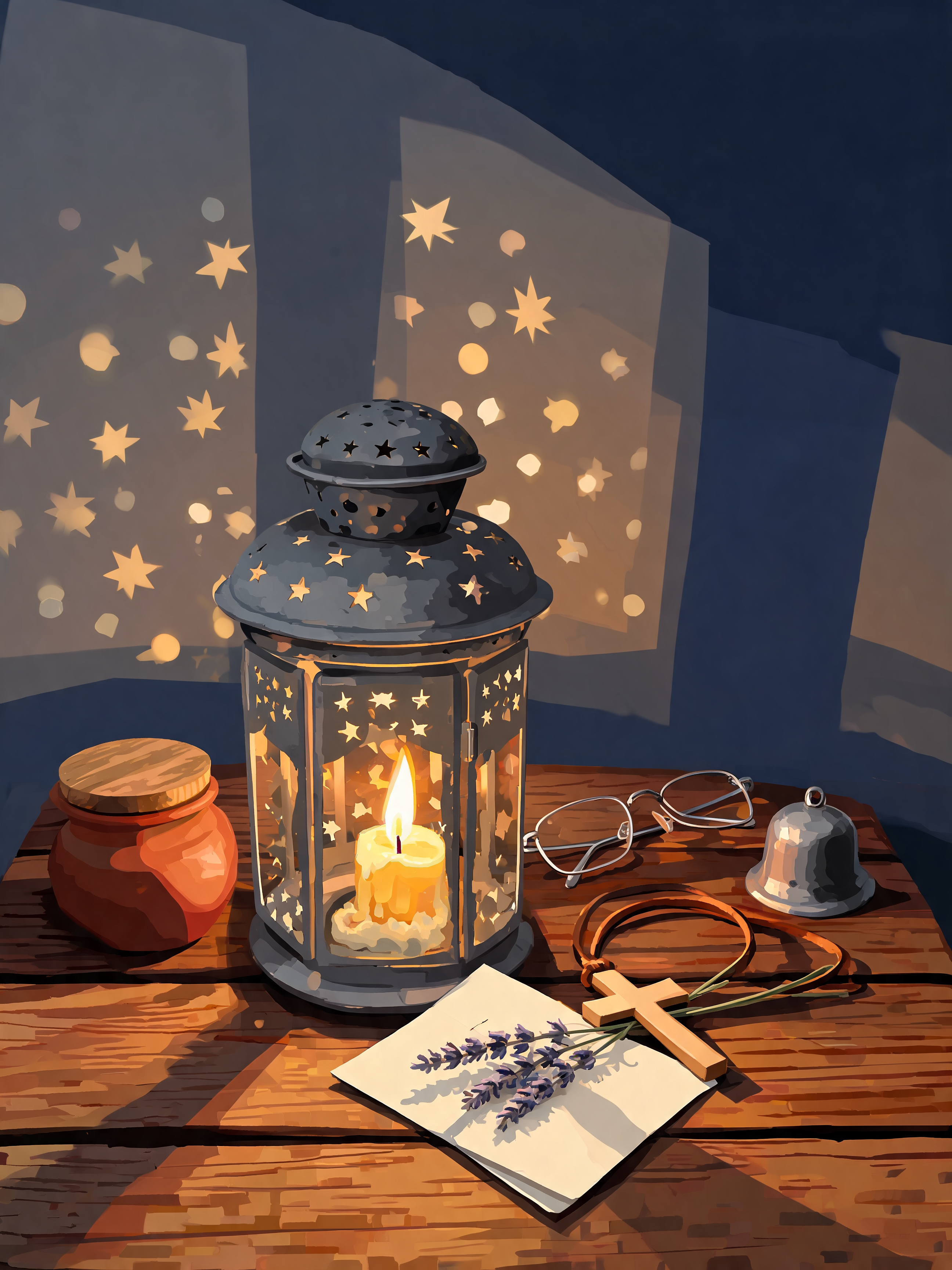 Punched Tin Lantern