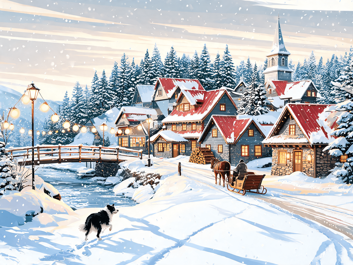 Quebec Winter Lane - Escape by Numbers