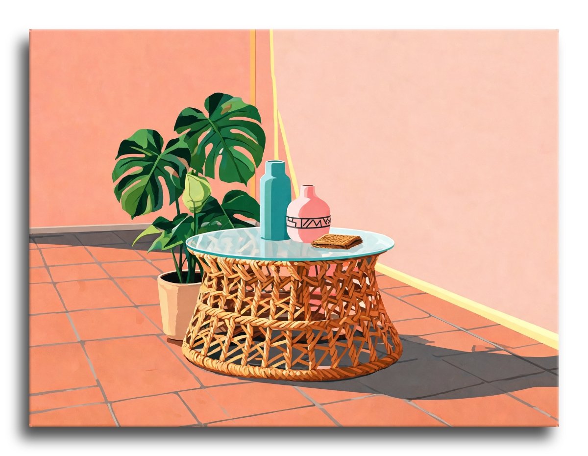 Rattan Sunroom Corner - Escape by Numbers