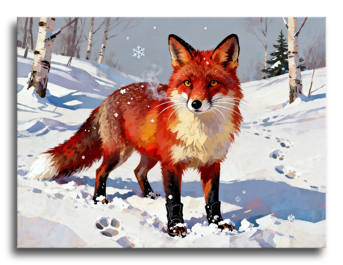 Red Fox First Snow - Escape by Numbers