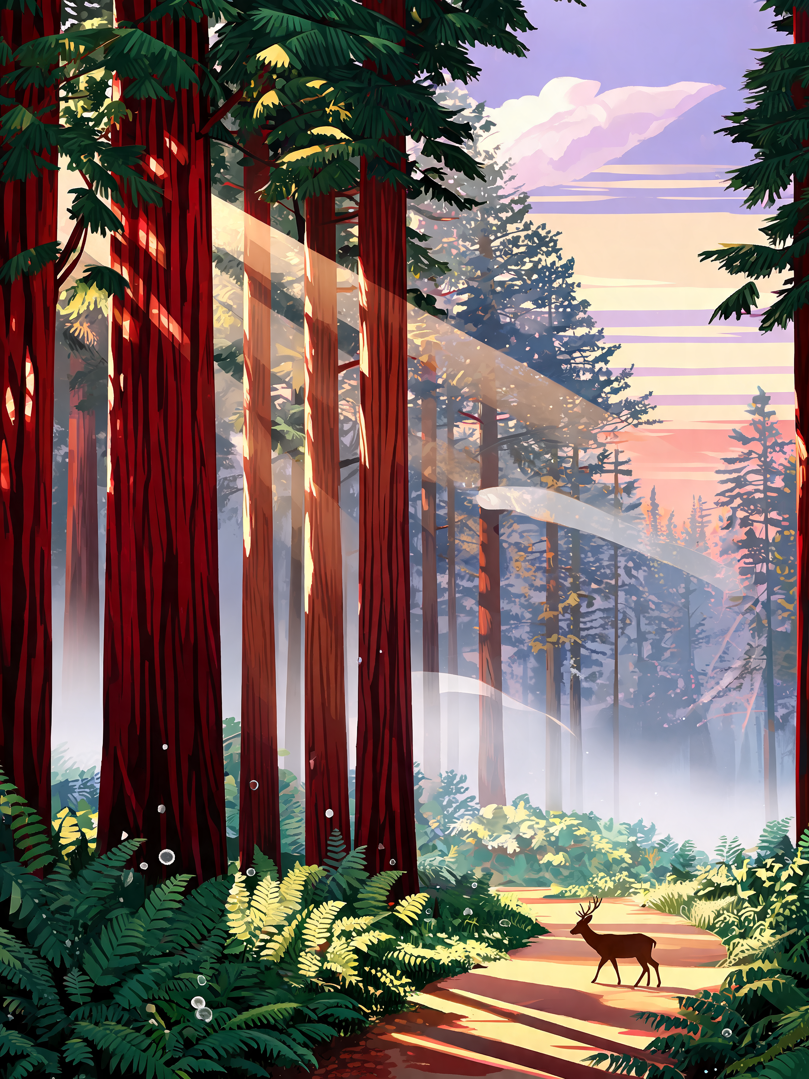 Redwood Dawn Layers