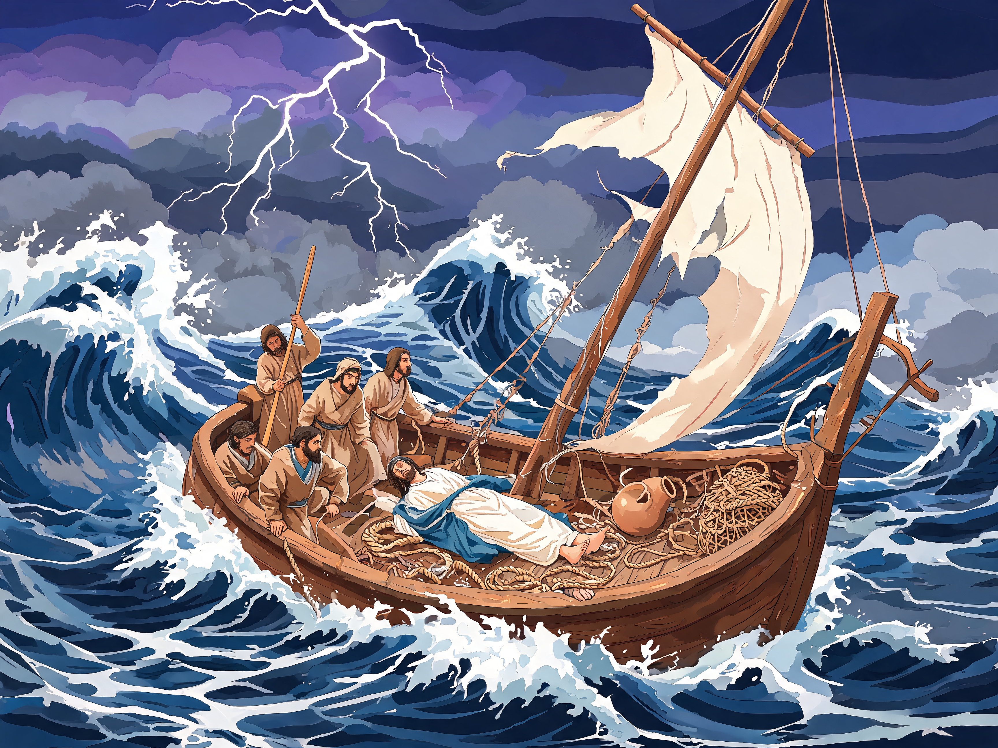 Rising Storm On Galilee