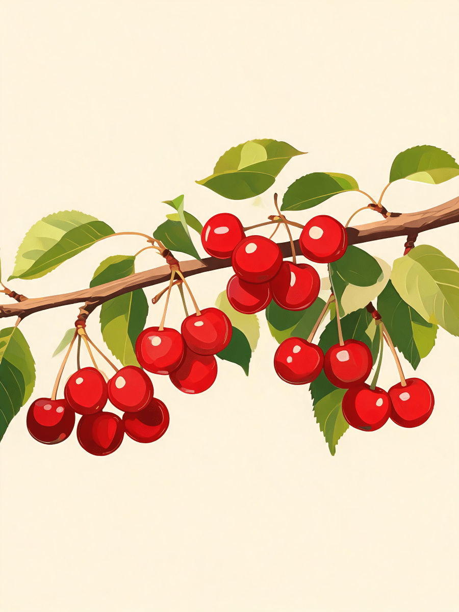 Ruby Cherry Cluster - Escape by Numbers