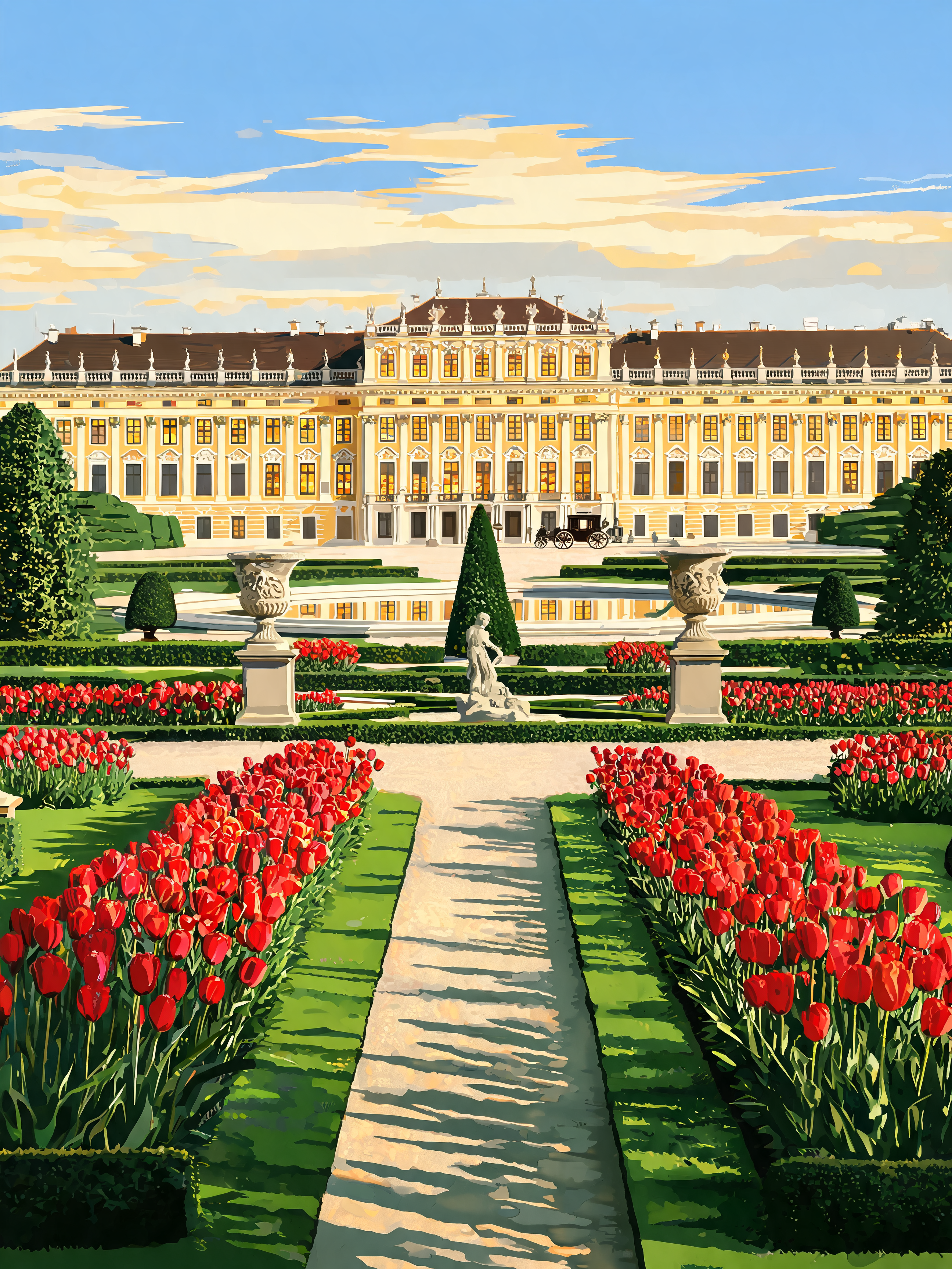 Schonbrunn Tulip Path