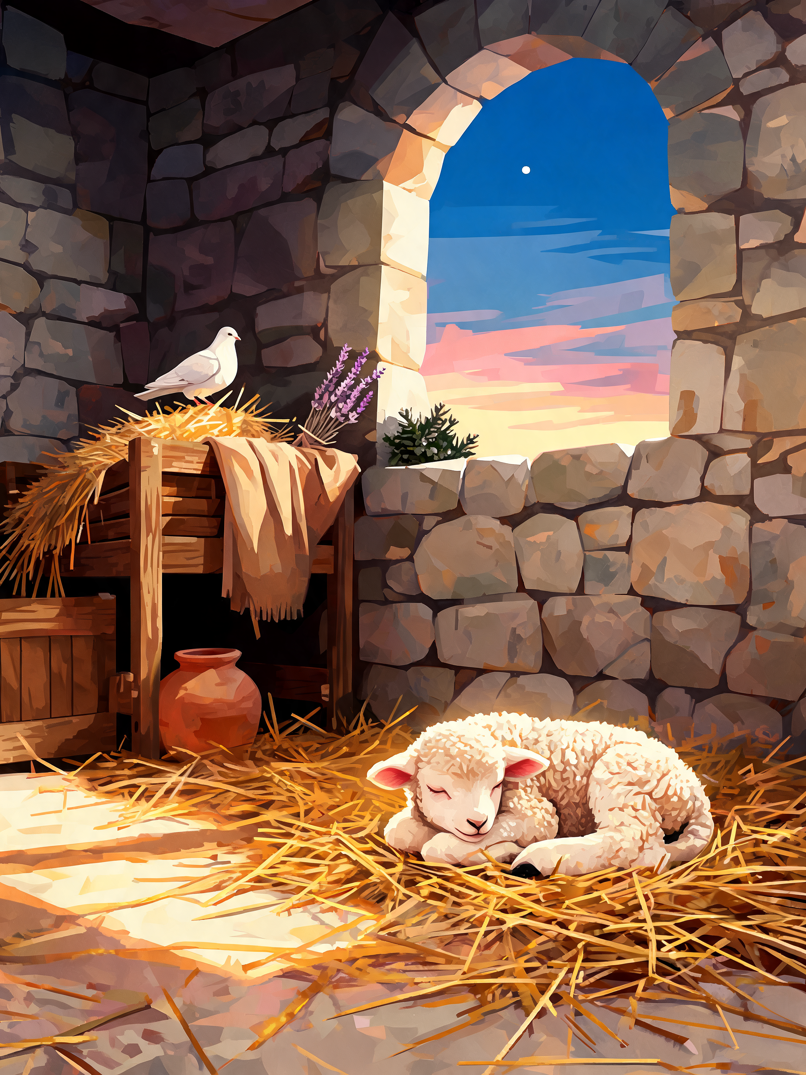 Sheltered Stable Lamb