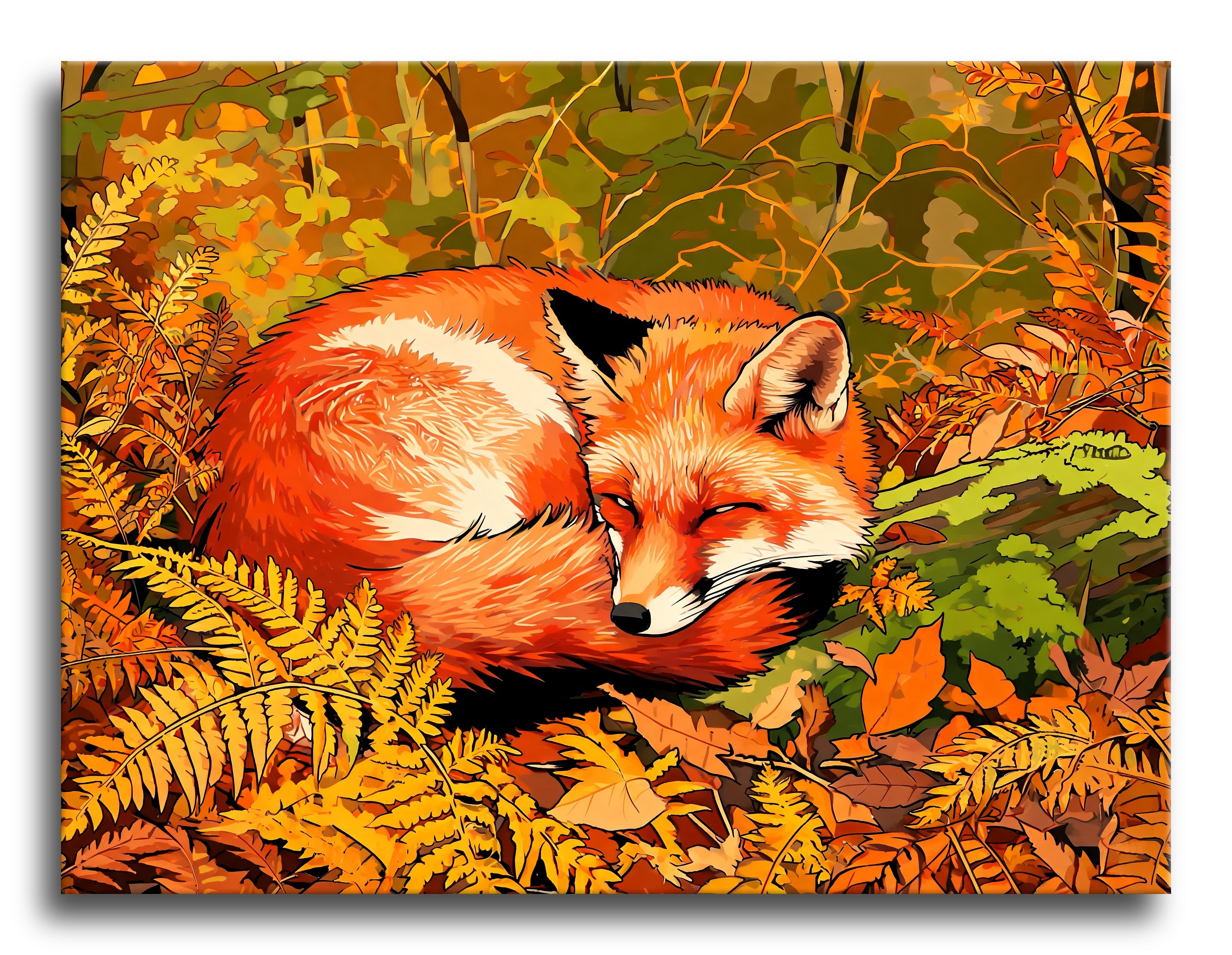 Resting Fern Fox - Escape by Numbers