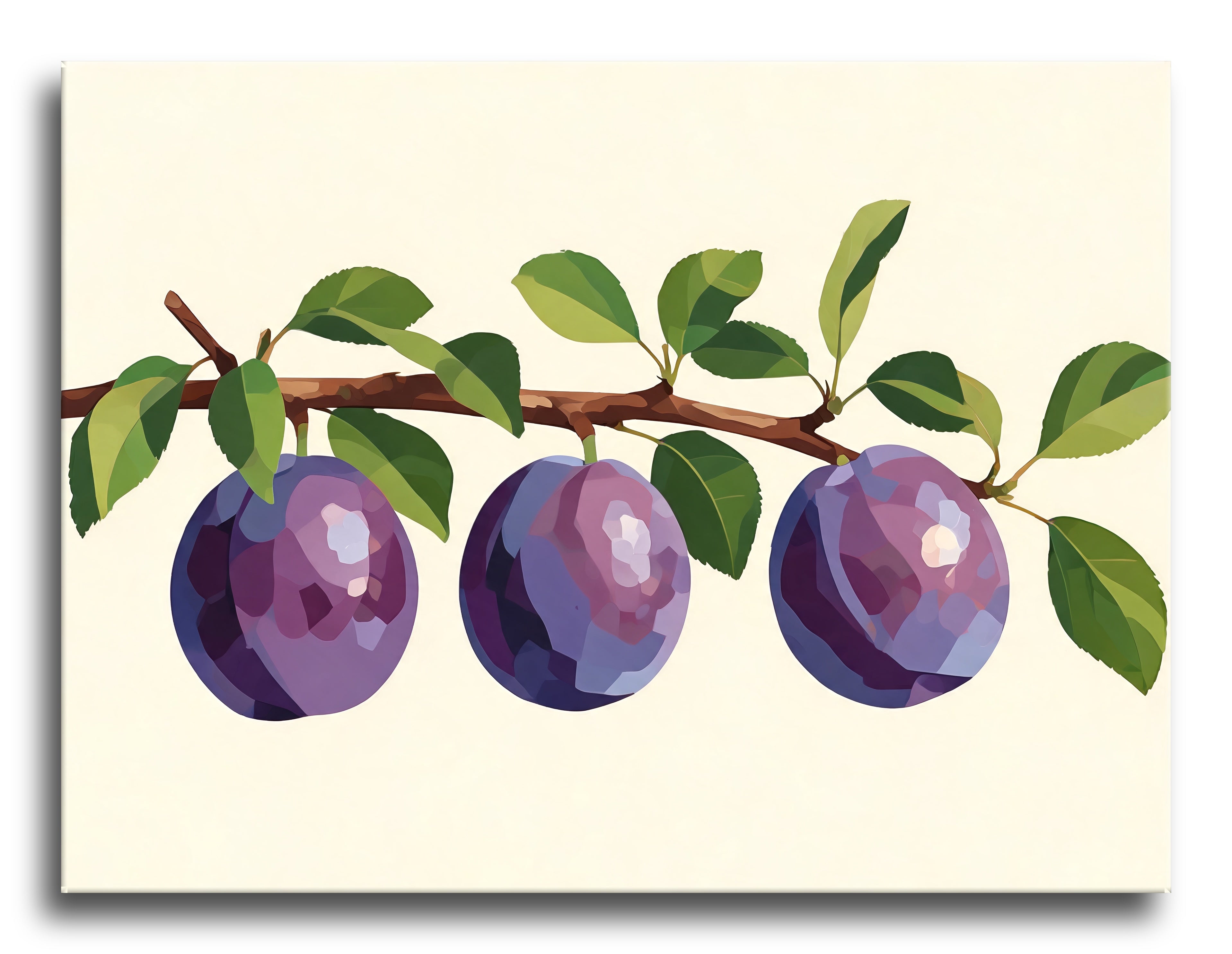 Purple Plum Branch - Escape by Numbers