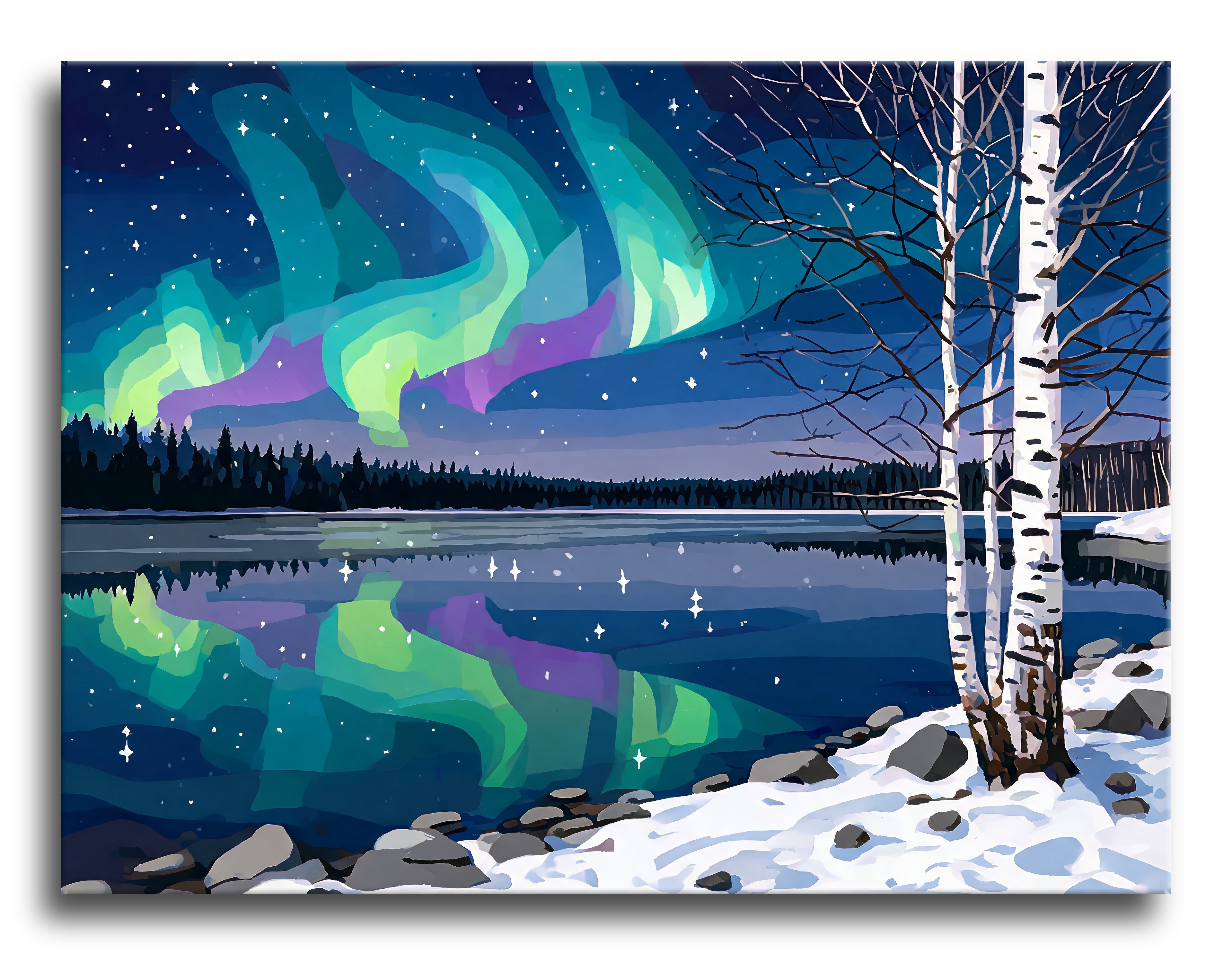 Aurora Lake Birch - Escape by Numbers