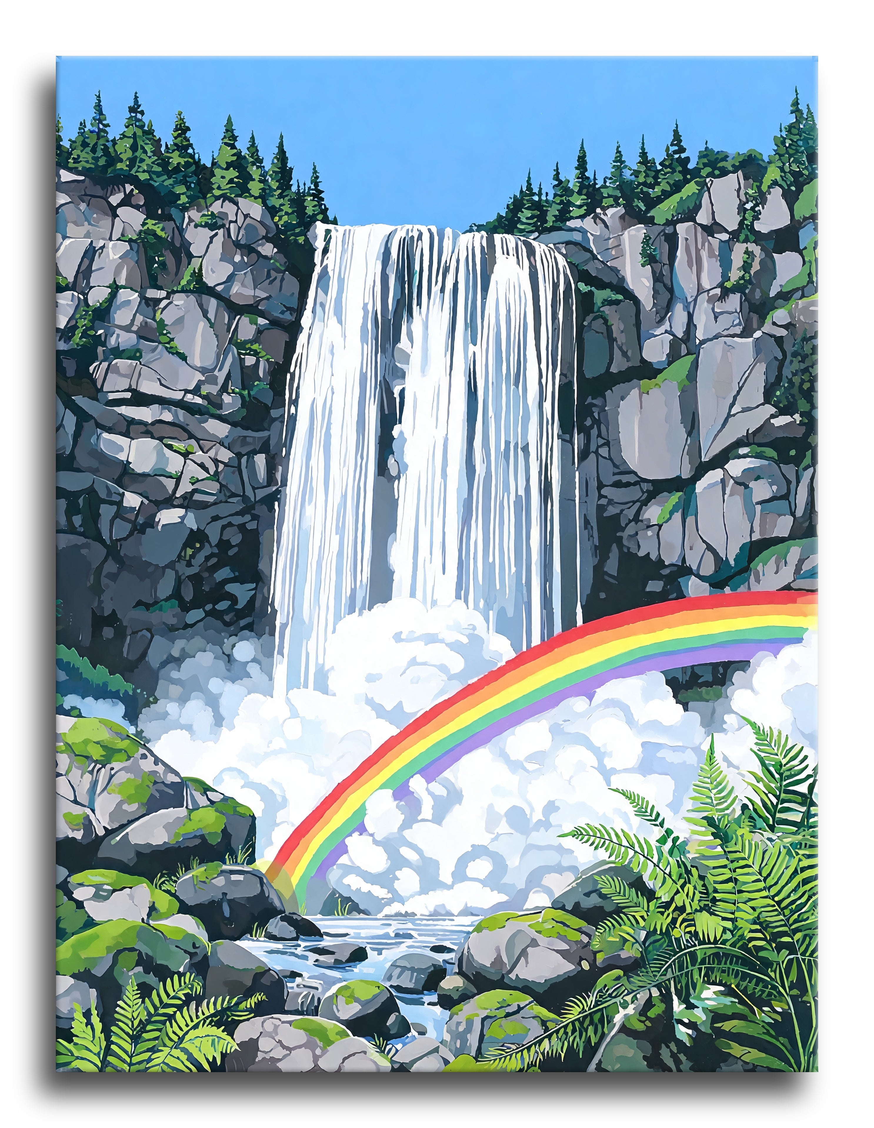 Bridalveil Fall Rainbow - Escape by Numbers