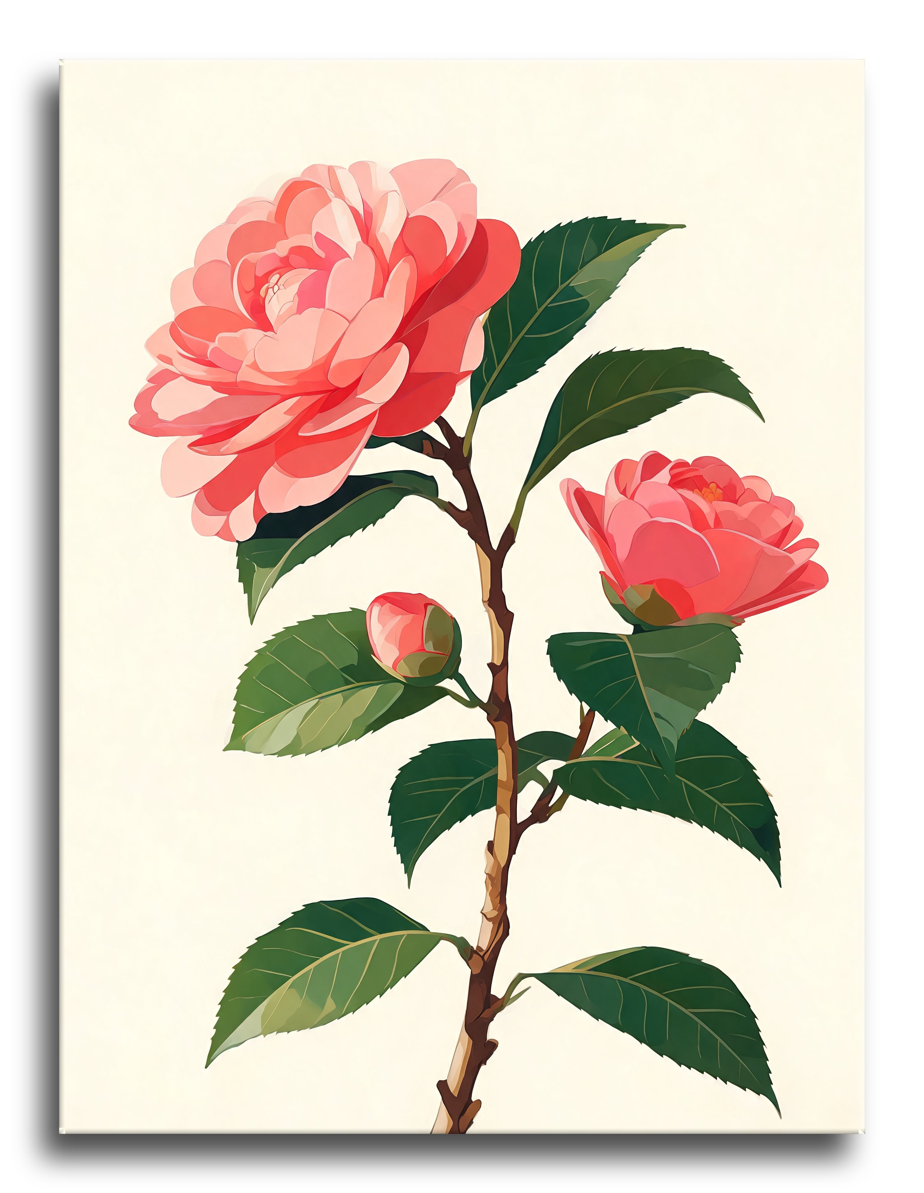 Coral Camellia - Escape by Numbers