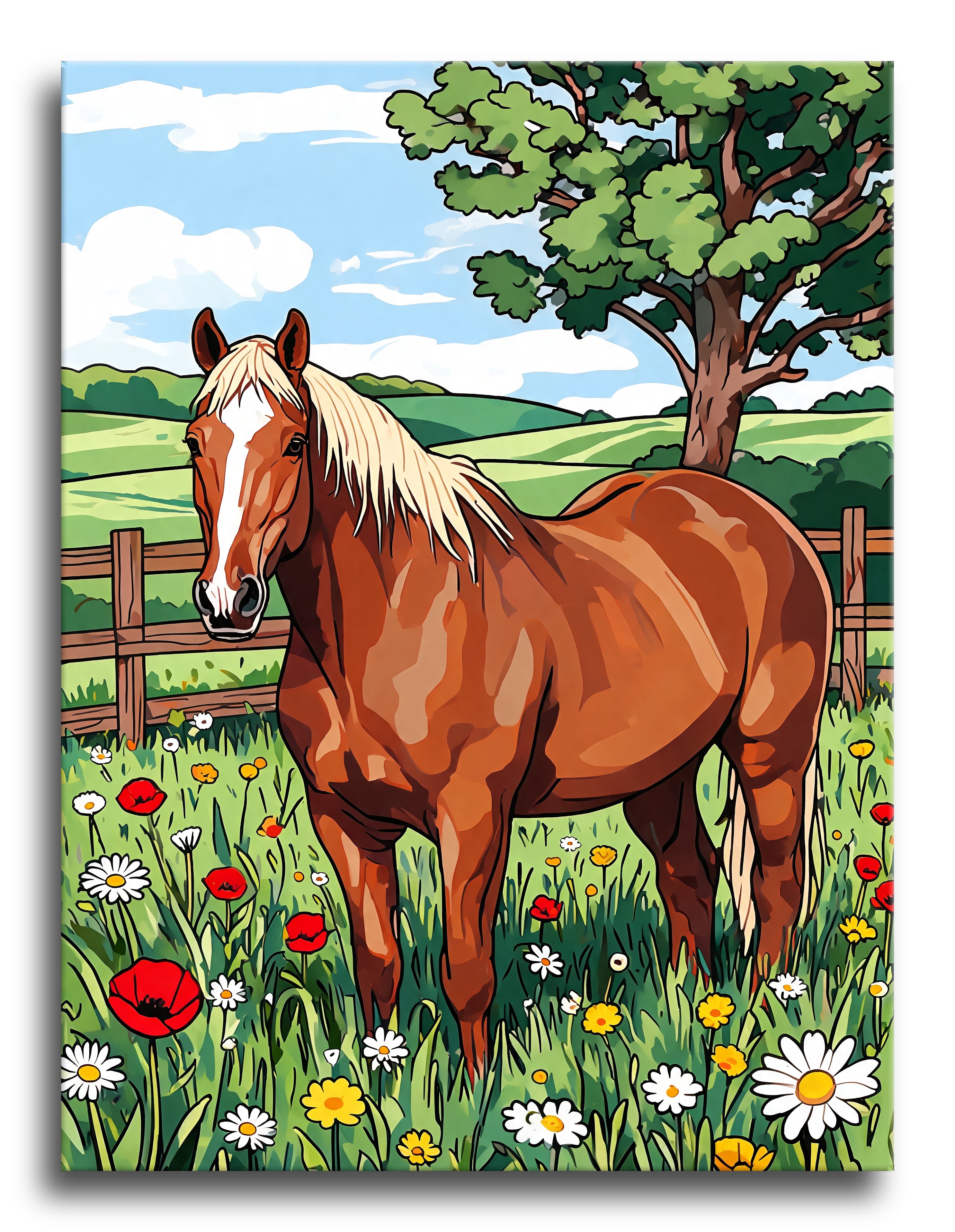 Wildflower Meadow Mare - Escape by Numbers