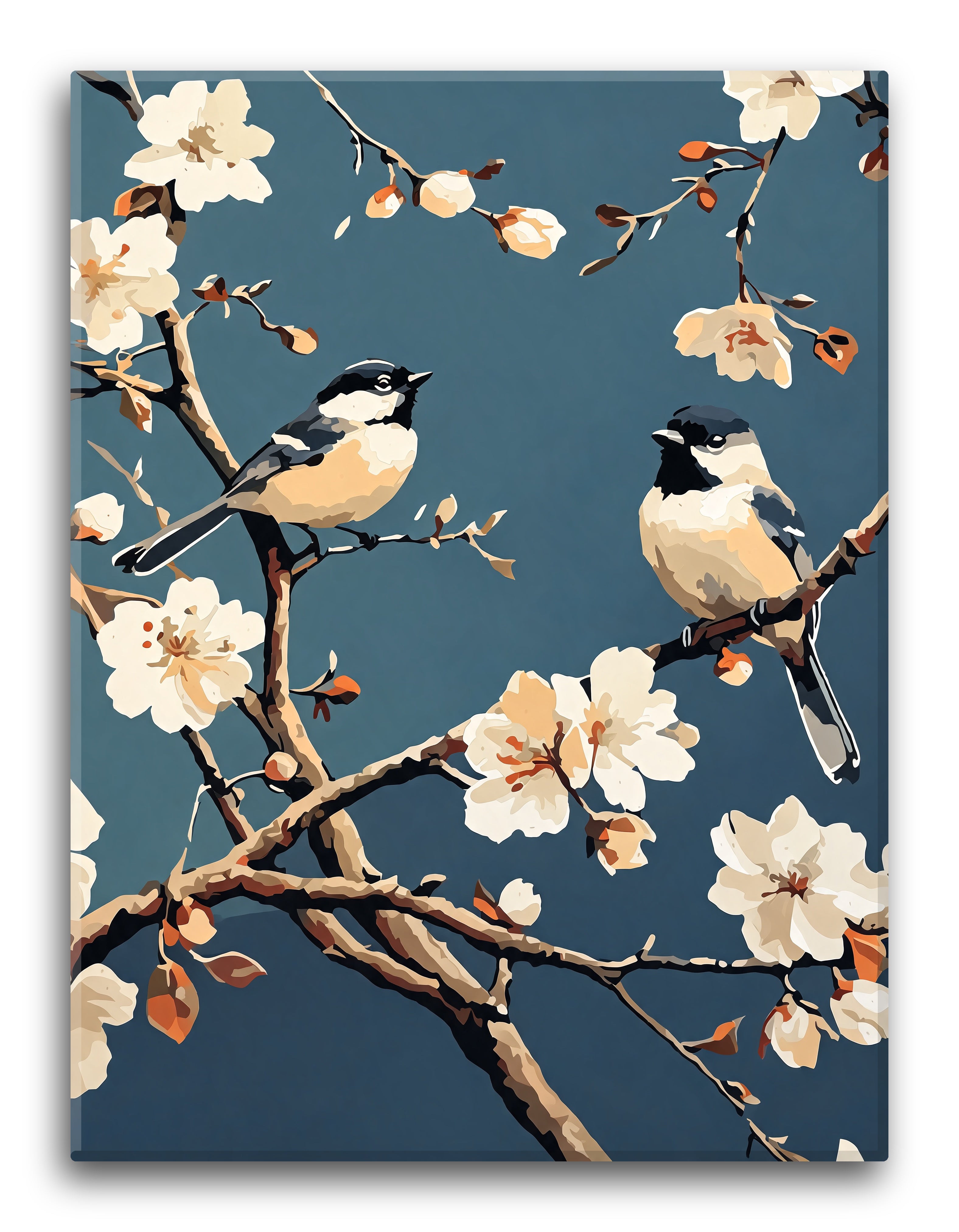 Chickadees in Blossom - Escape by Numbers