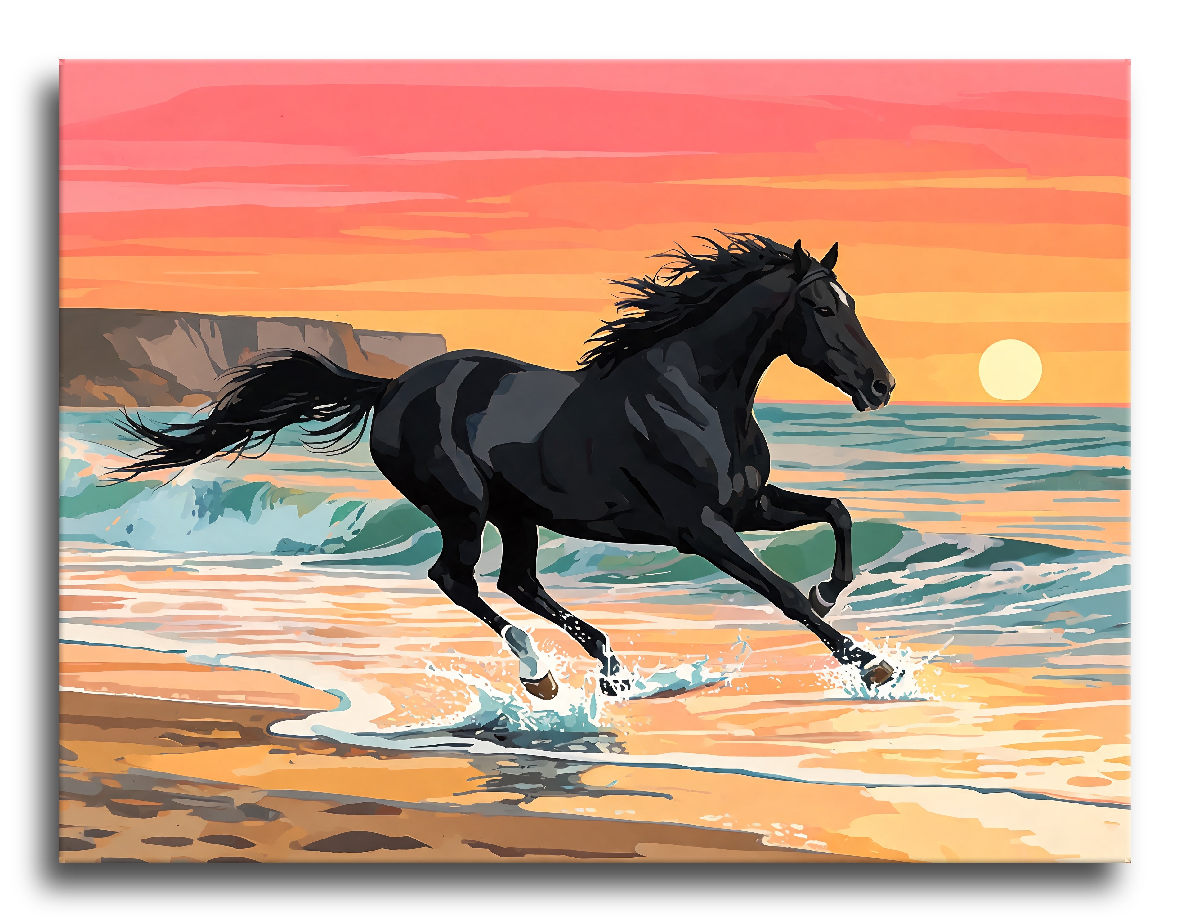Sunset Surf Stallion - Escape by Numbers