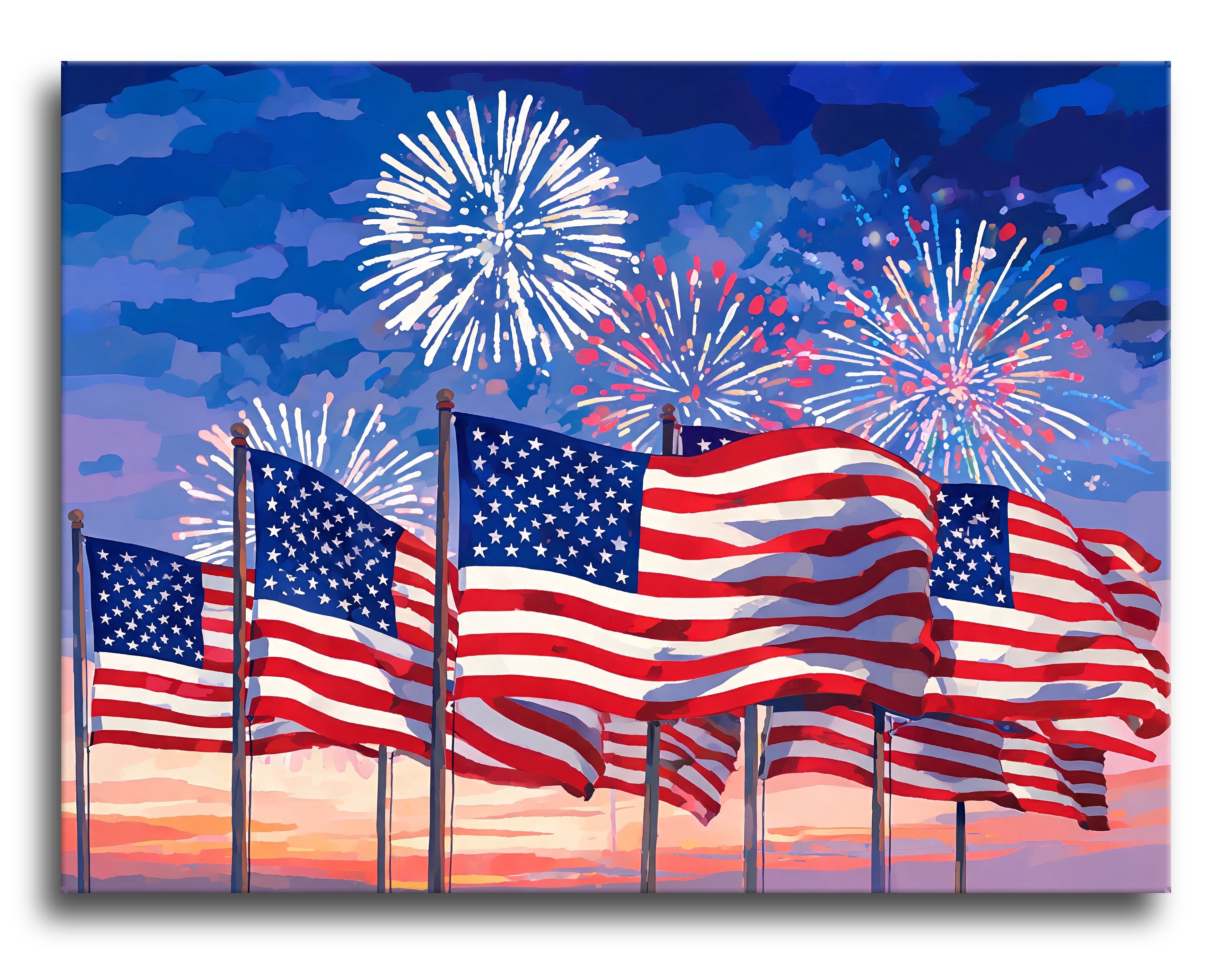 Banner Fireworks Dusk - Escape by Numbers