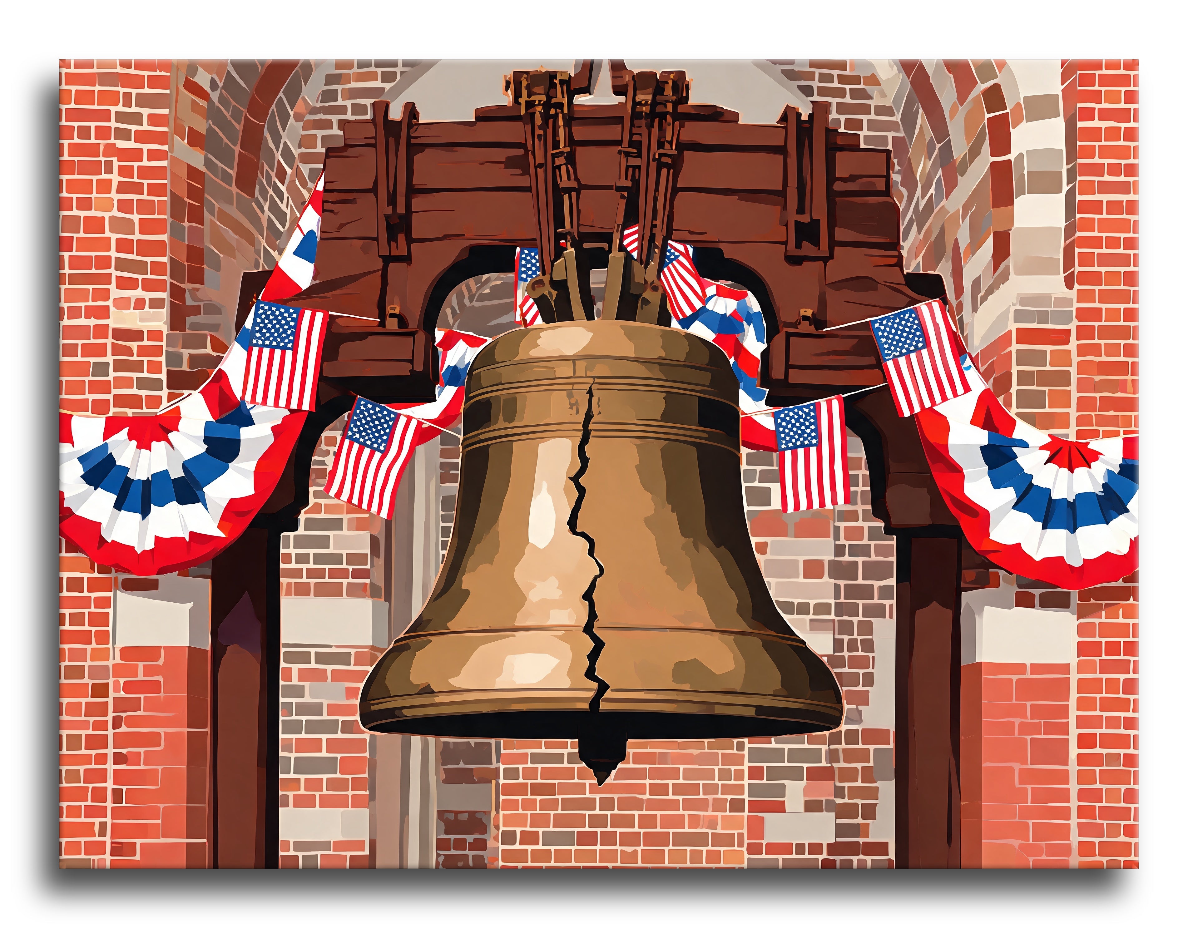 Liberty Bell Bunting - Escape by Numbers