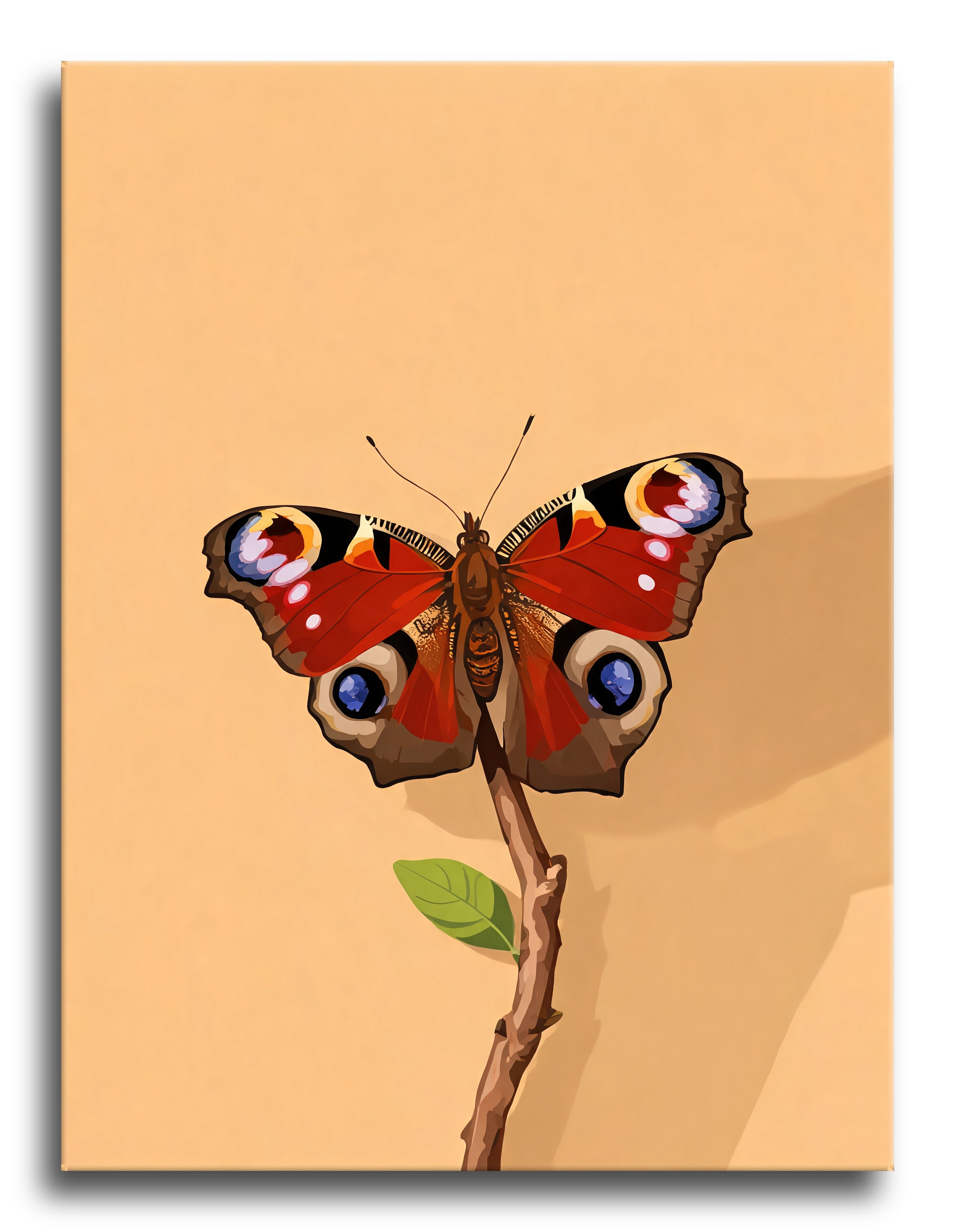 Peacock Butterfly Twig - Escape by Numbers