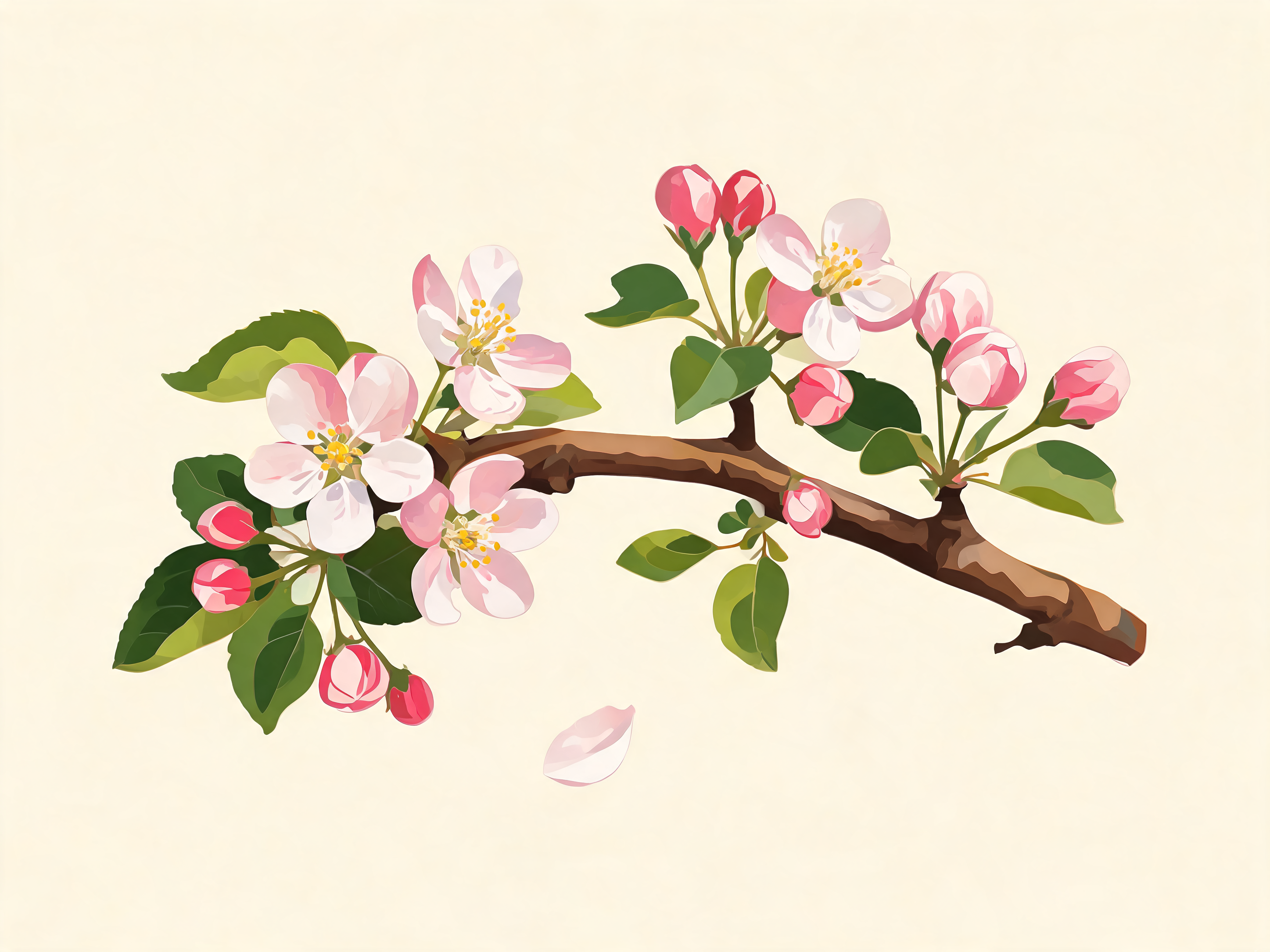 Apple Blossom Bough - Escape by Numbers