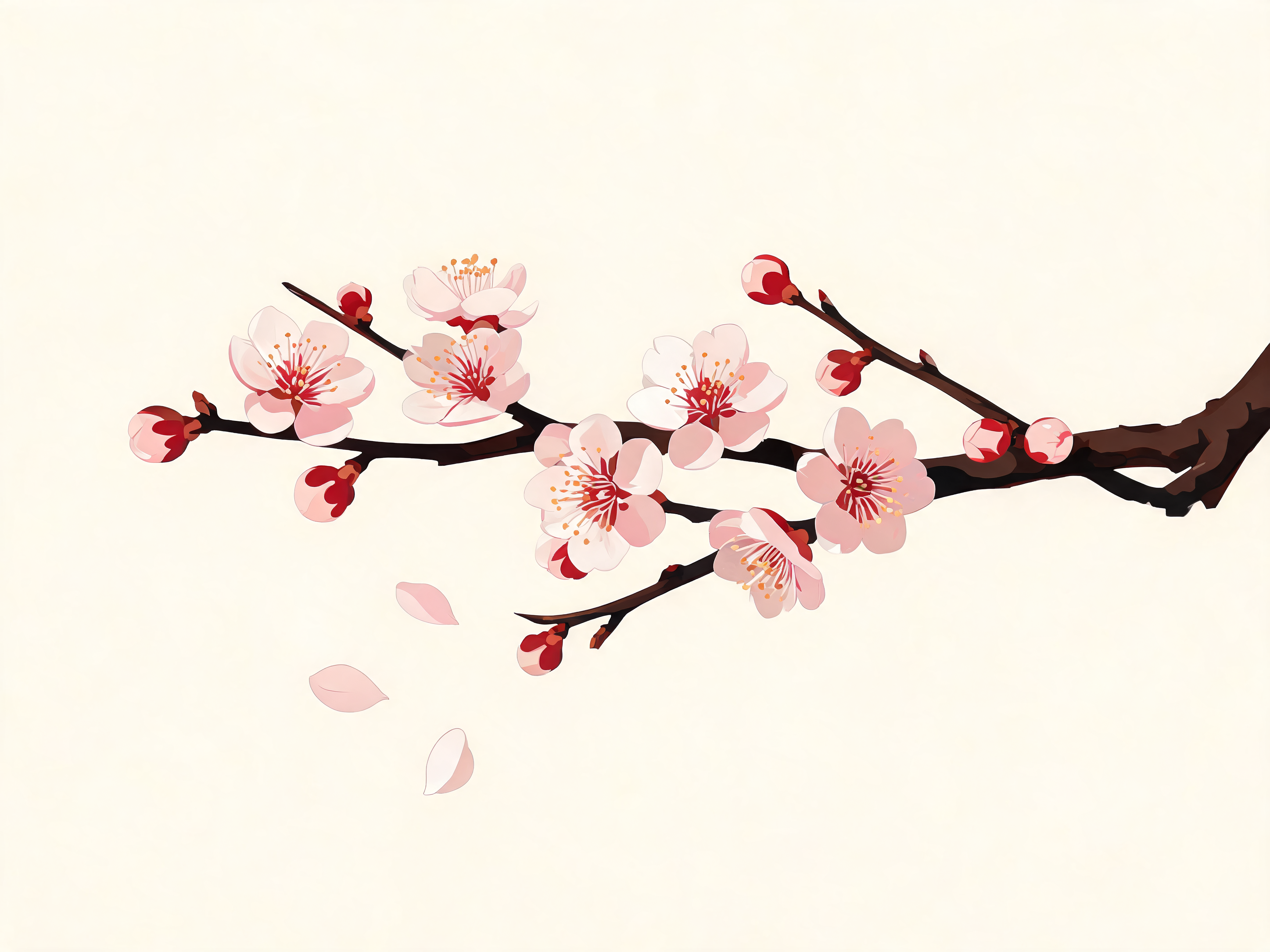 Plum Blossom Branch - Escape by Numbers