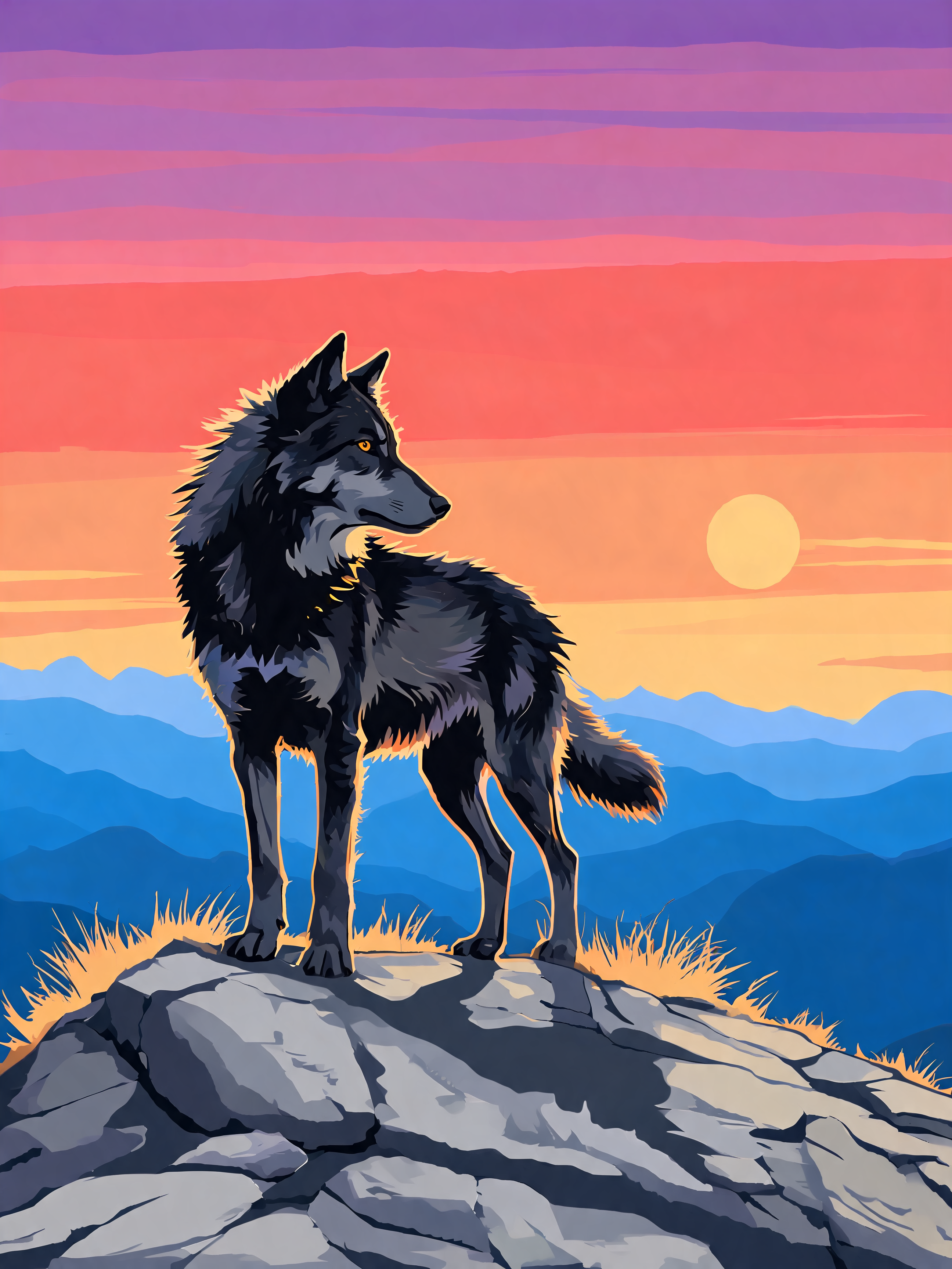 Twilight Ridge Wolf - Escape by Numbers