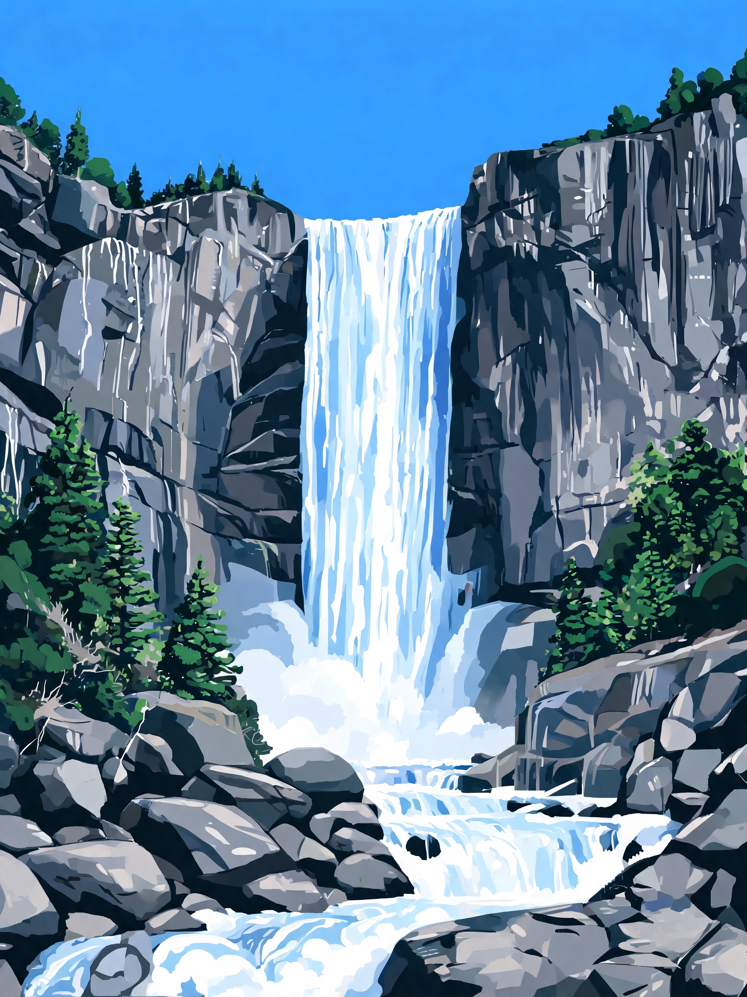 Yosemite Falls Plunge - Escape by Numbers