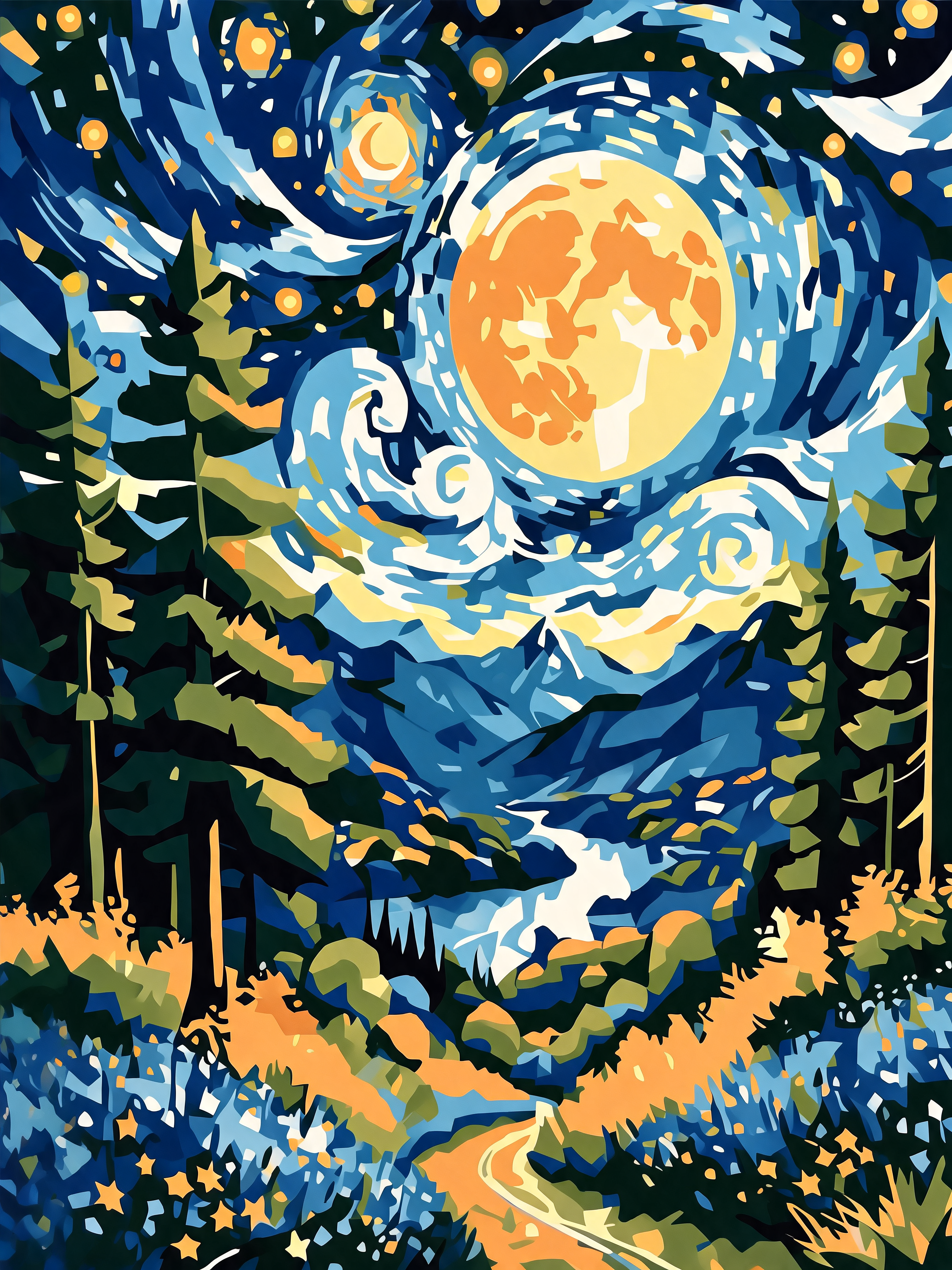 Moon Over Whispering Pines - Escape by Numbers