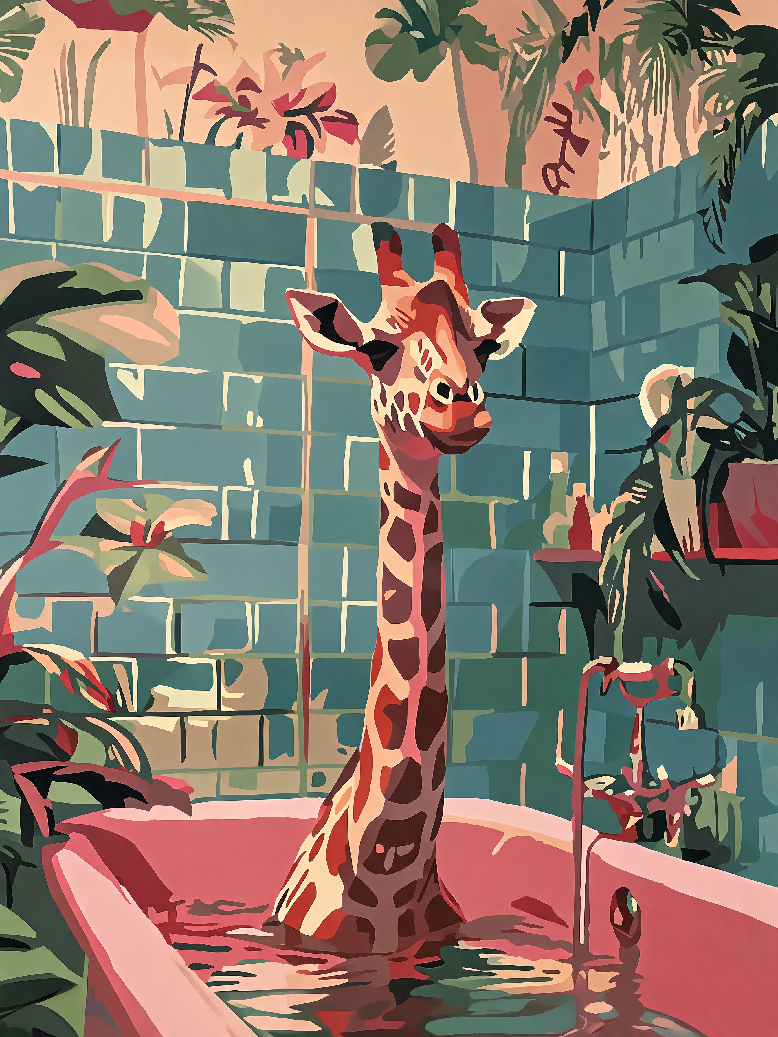 Spa Day Giraffe - Escape by Numbers