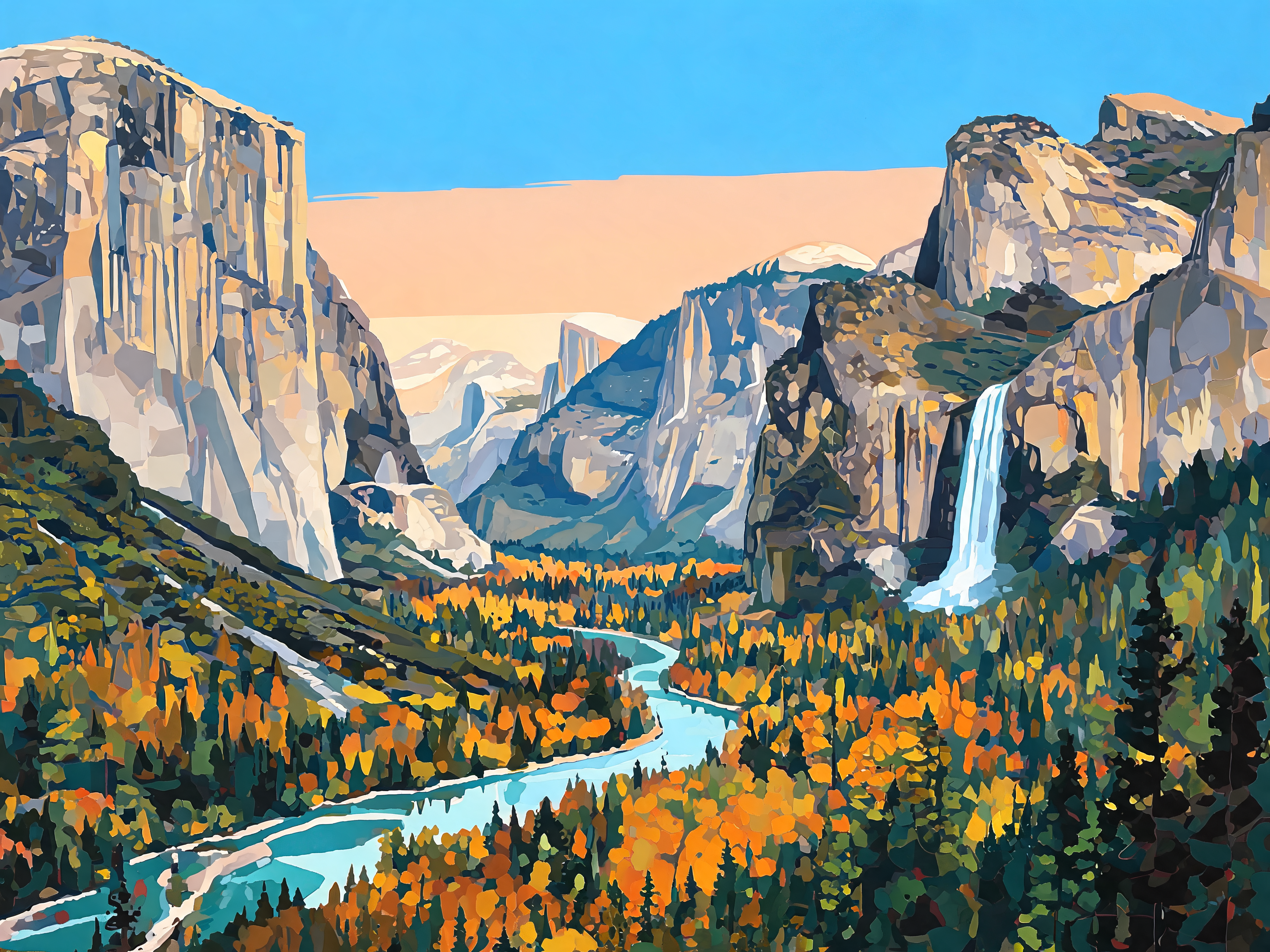 Tunnel View Autumn - Escape by Numbers
