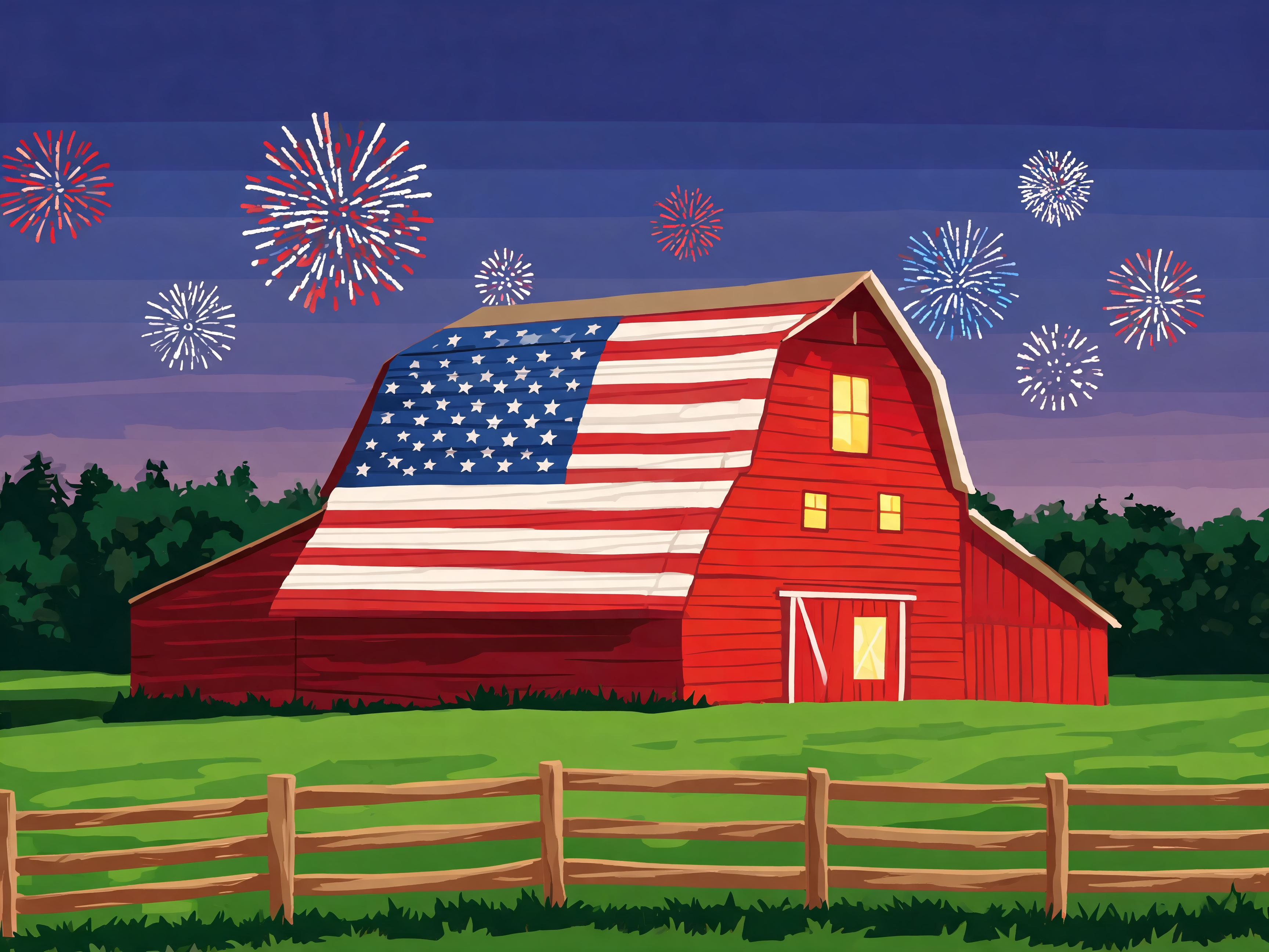 Star Spangled Barn - Escape by Numbers