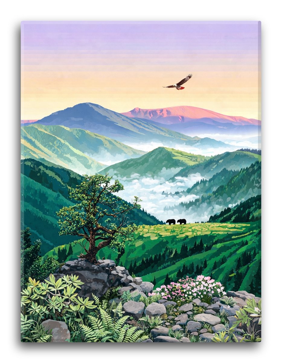Smoky Ridgeline Mist - Escape by Numbers