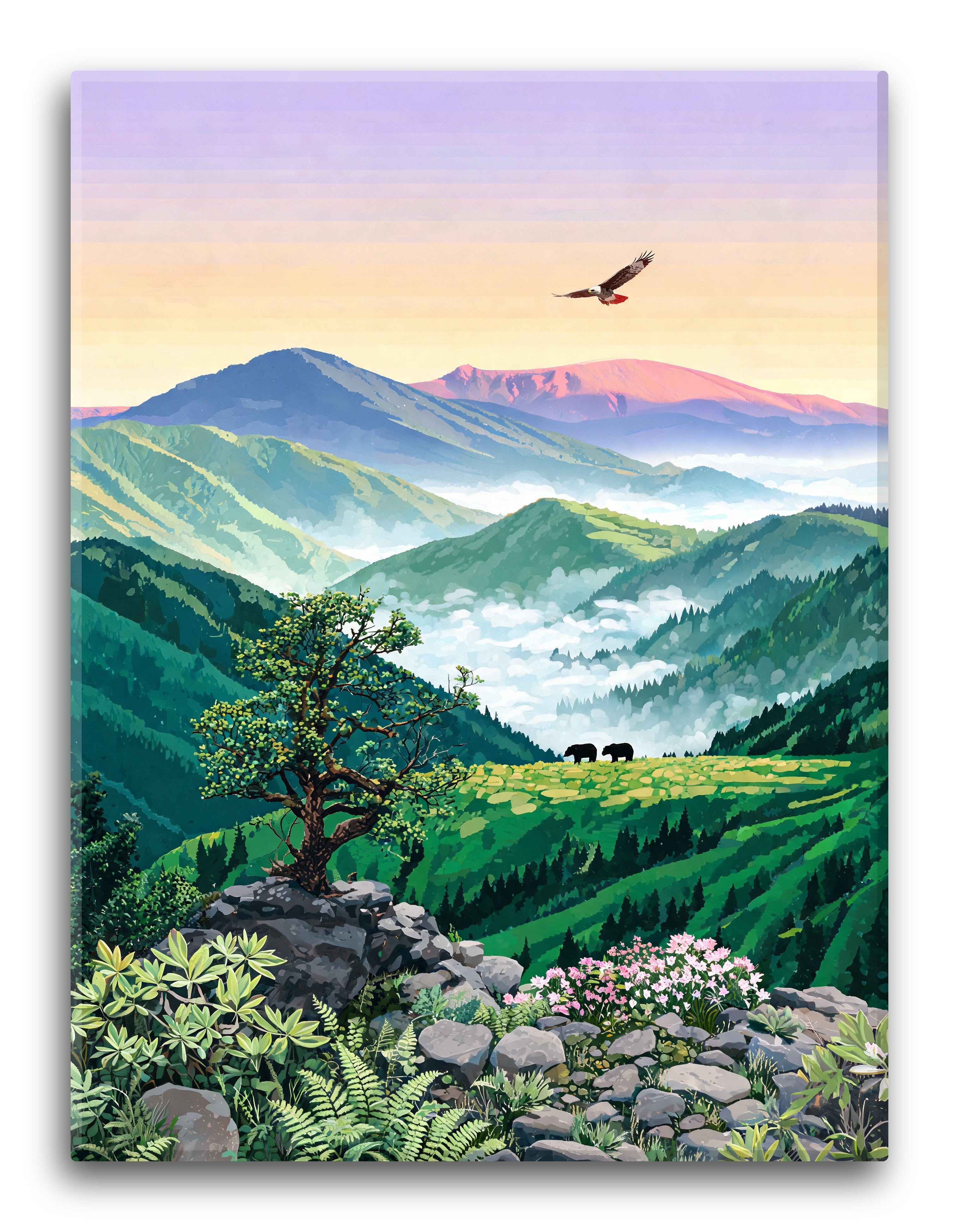 Smoky Ridgeline Mist