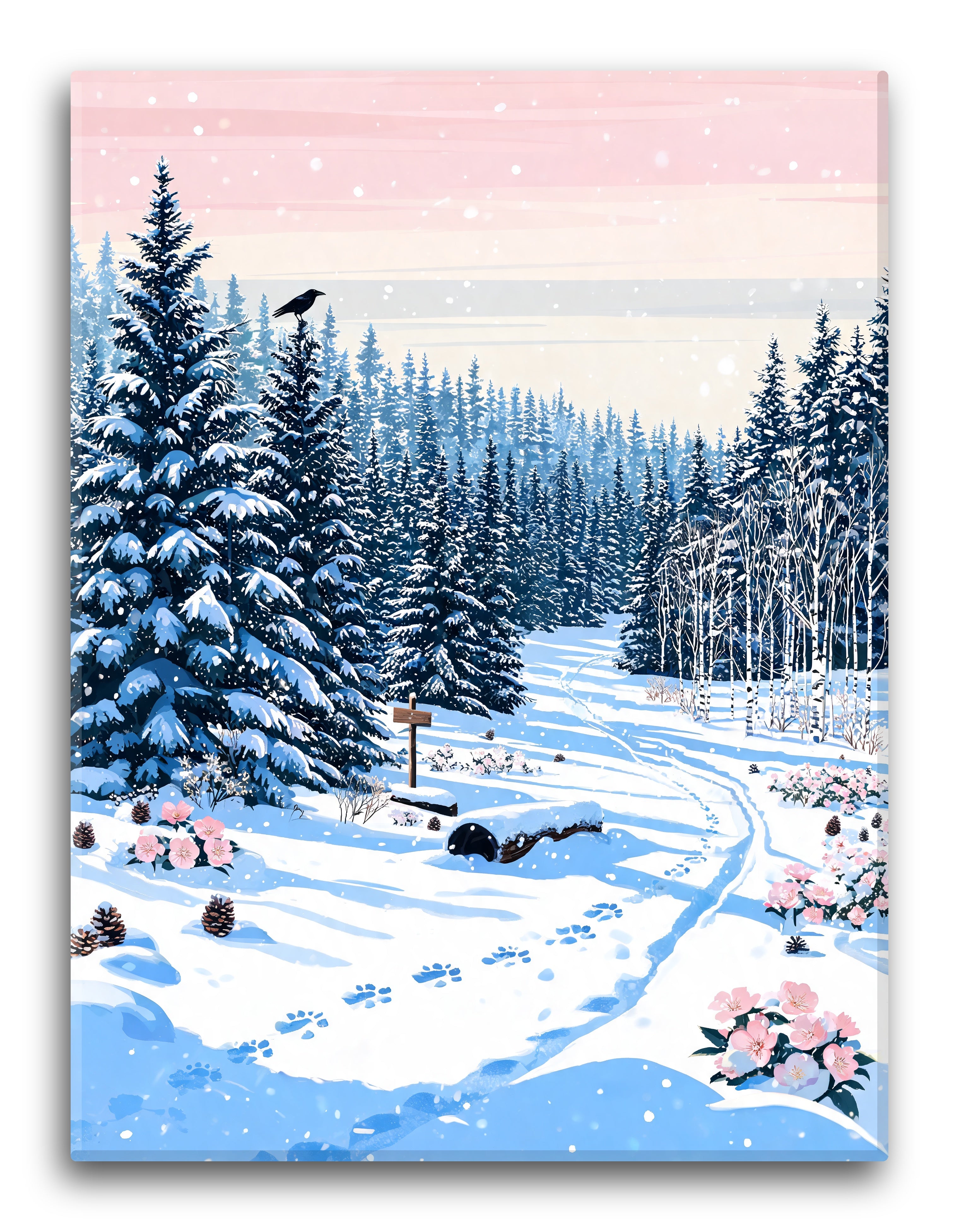 Snowladen Spruce Stand