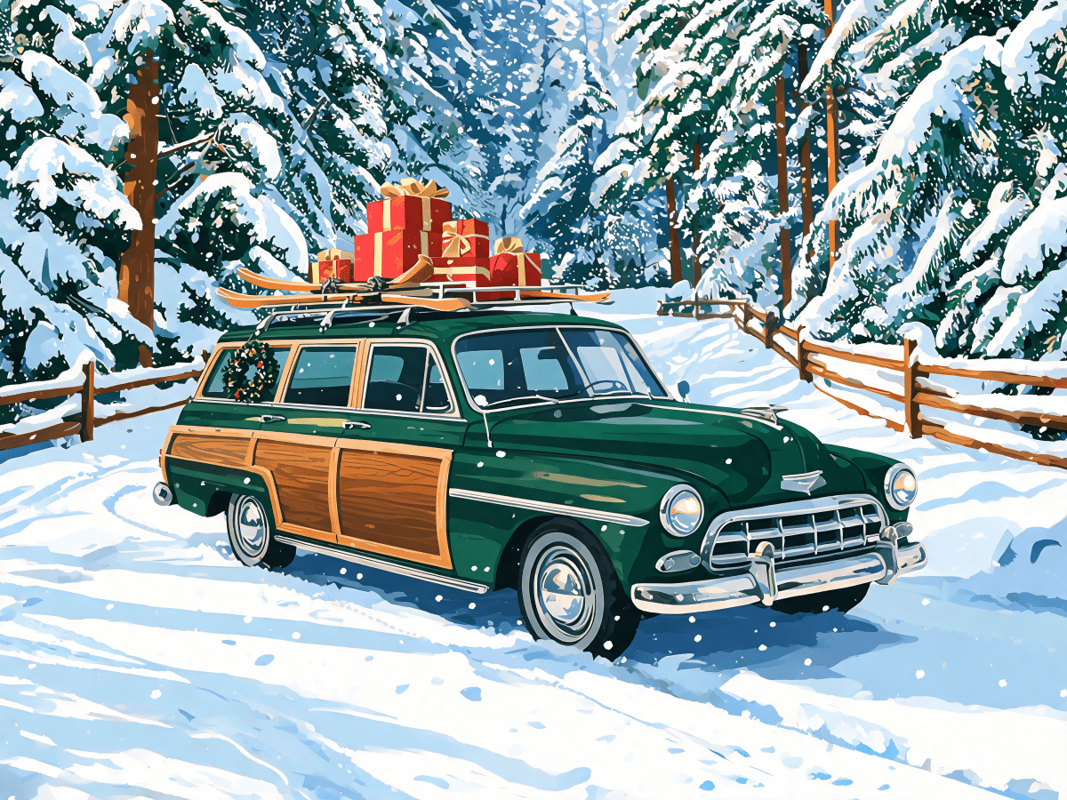 Snowy Woodie Wagon - Escape by Numbers