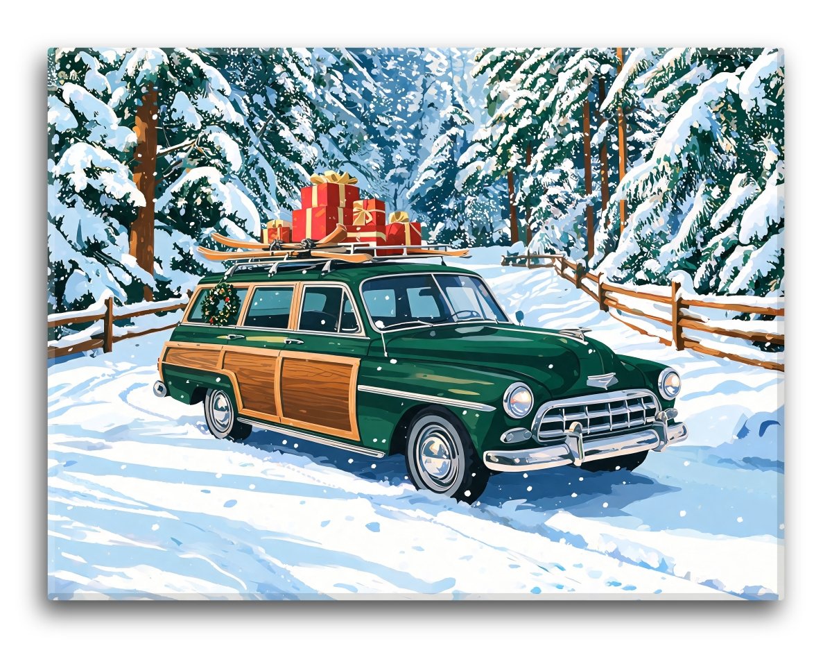 Snowy Woodie Wagon - Escape by Numbers