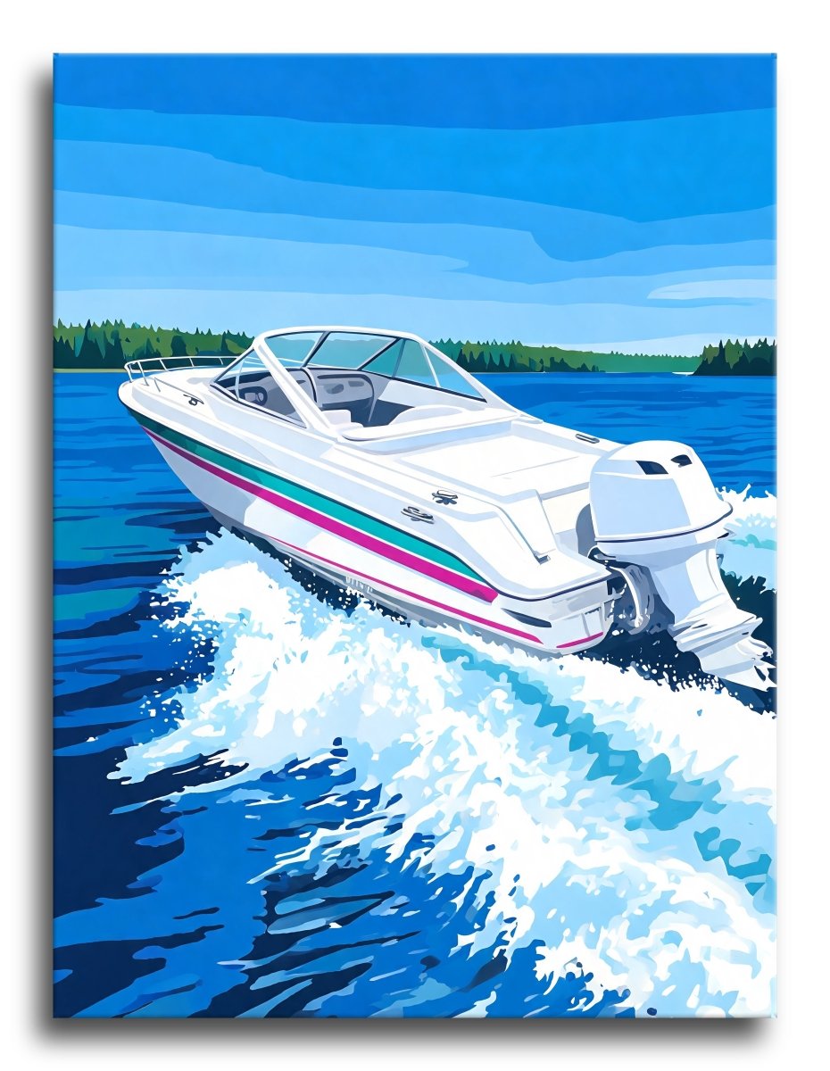 Speedboat Lake Wake - Escape by Numbers