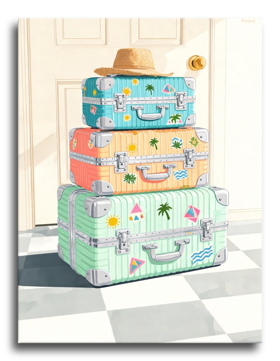 Stacked Travel Cases - Escape by Numbers