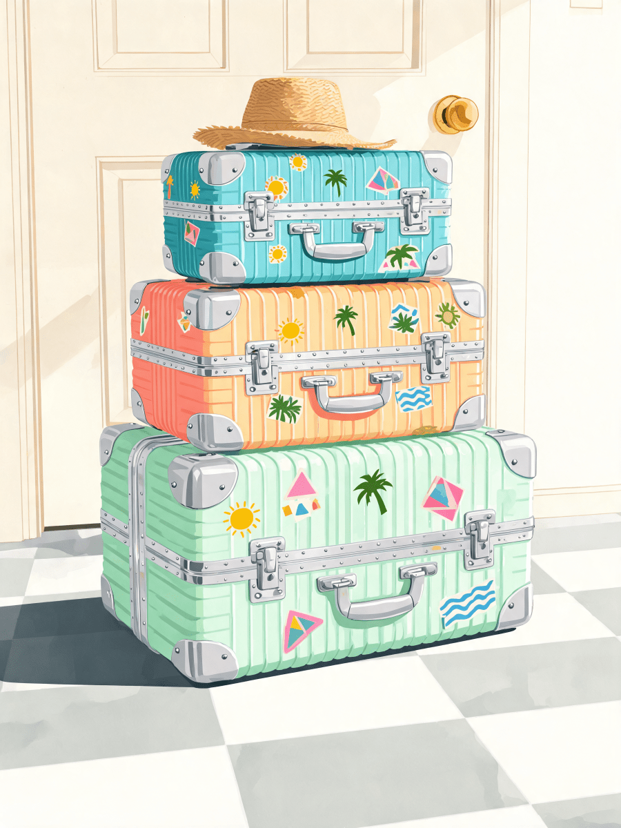Stacked Travel Cases - Escape by Numbers