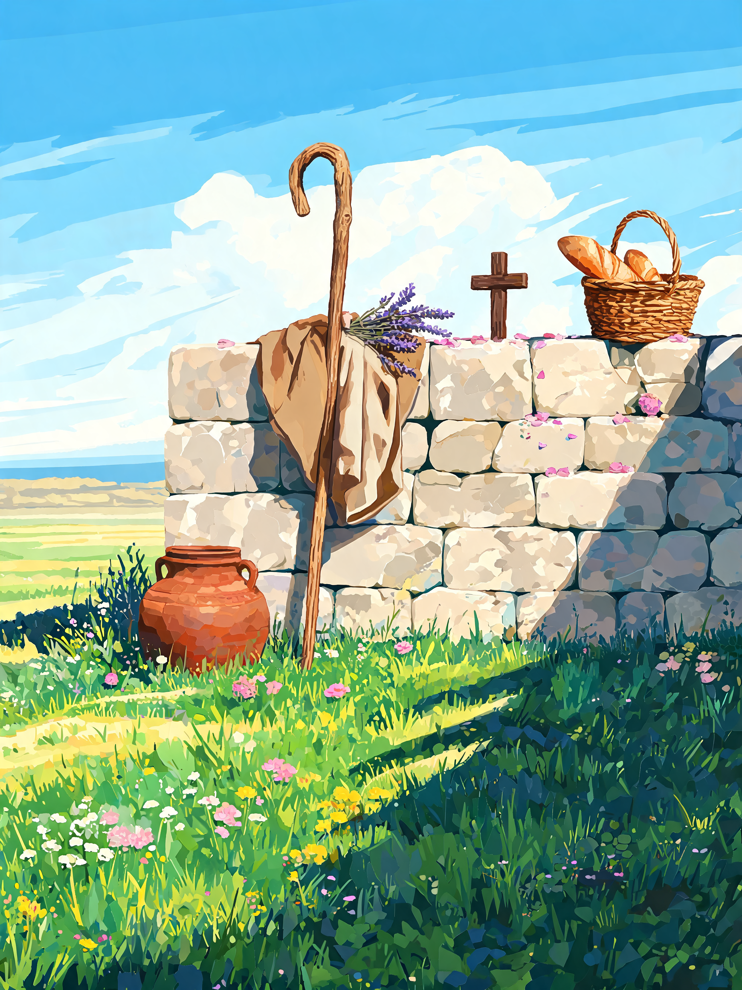 Staff Against Wall