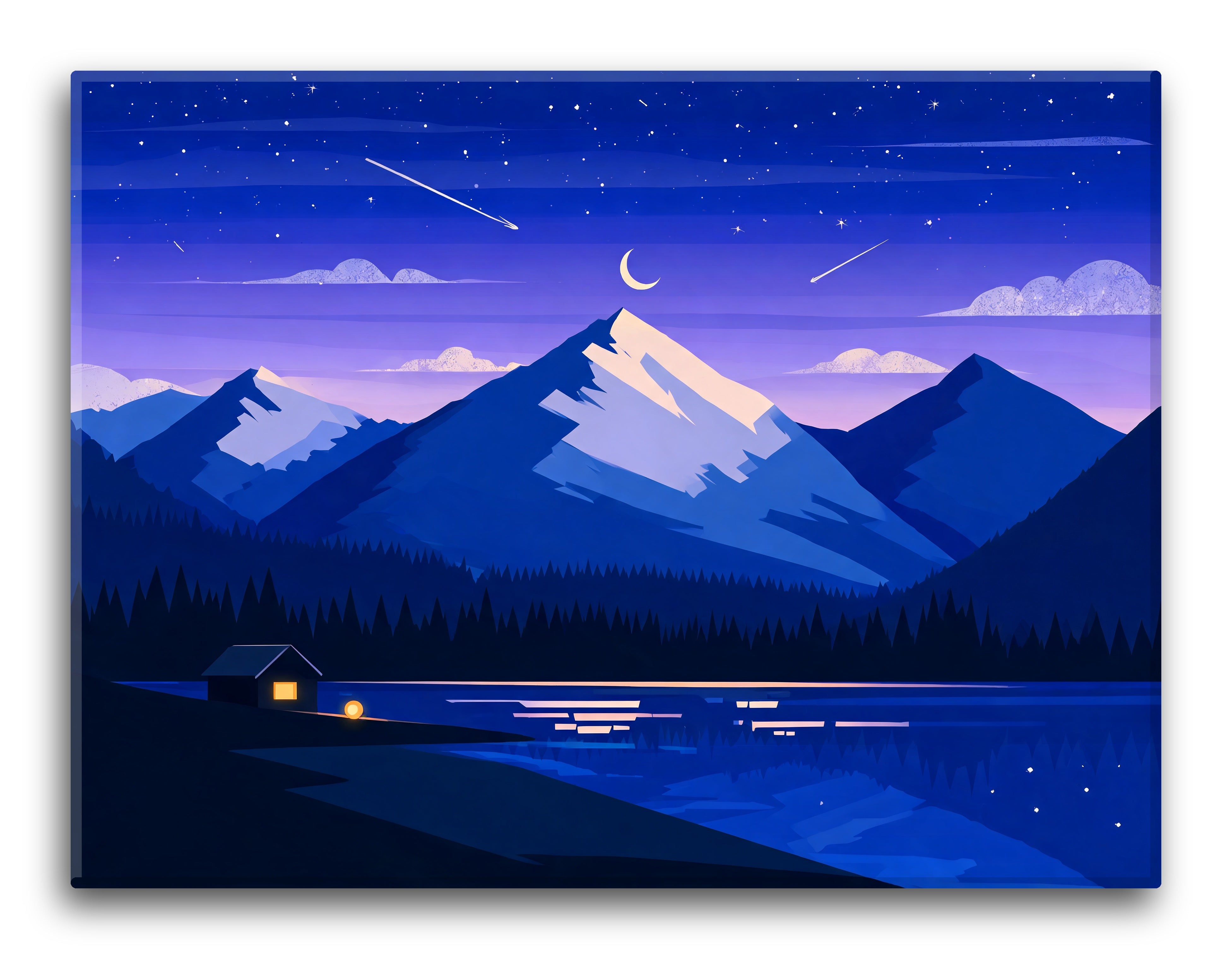 Starry Color Block Peaks