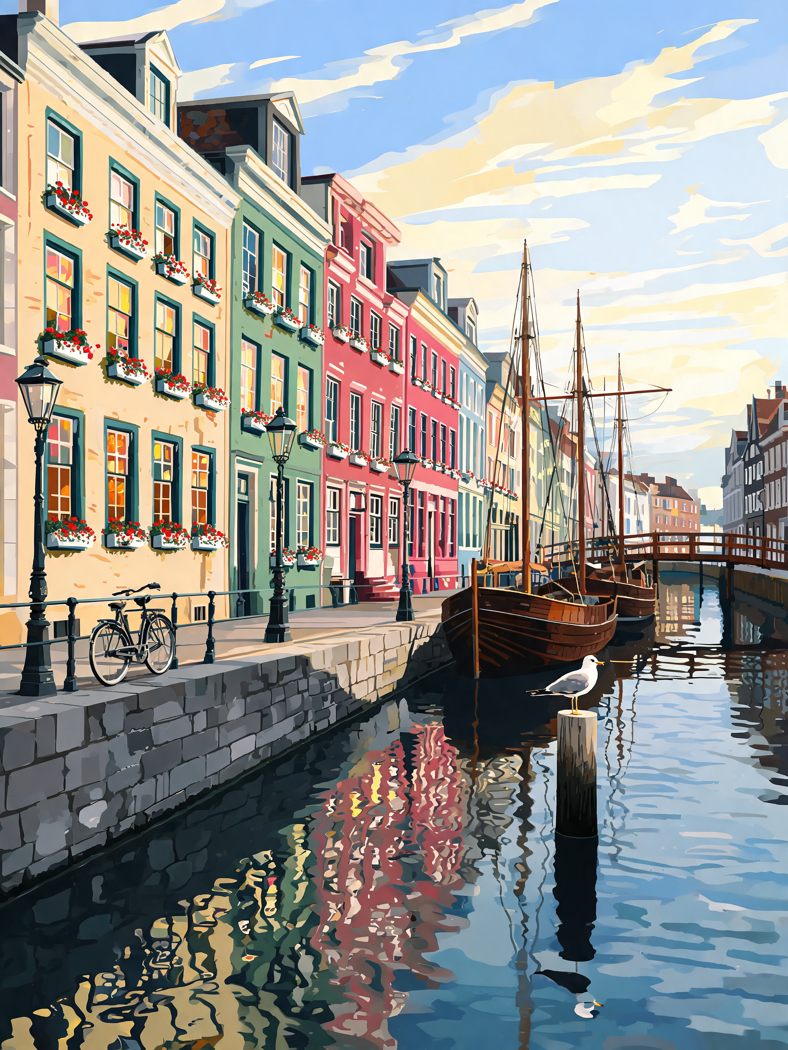 Stockholm Pastel Quay