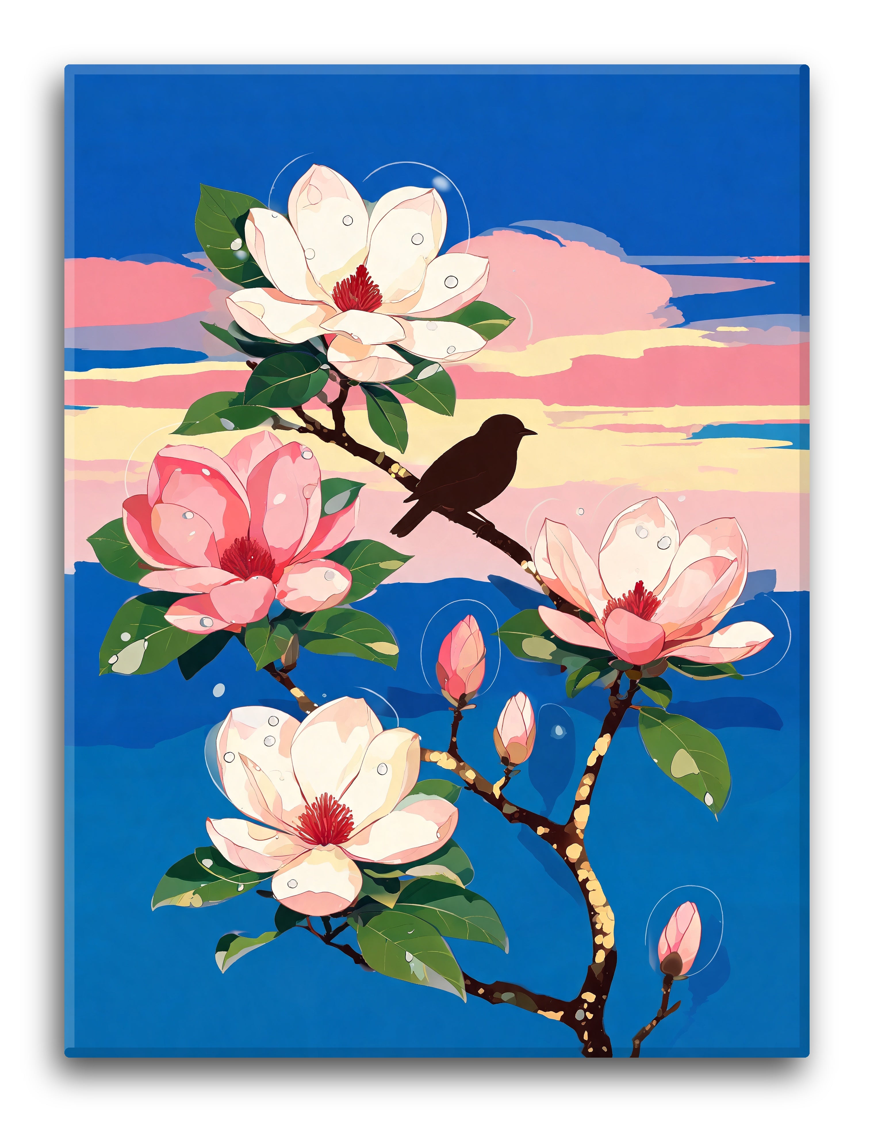 Stylized Magnolia Bough