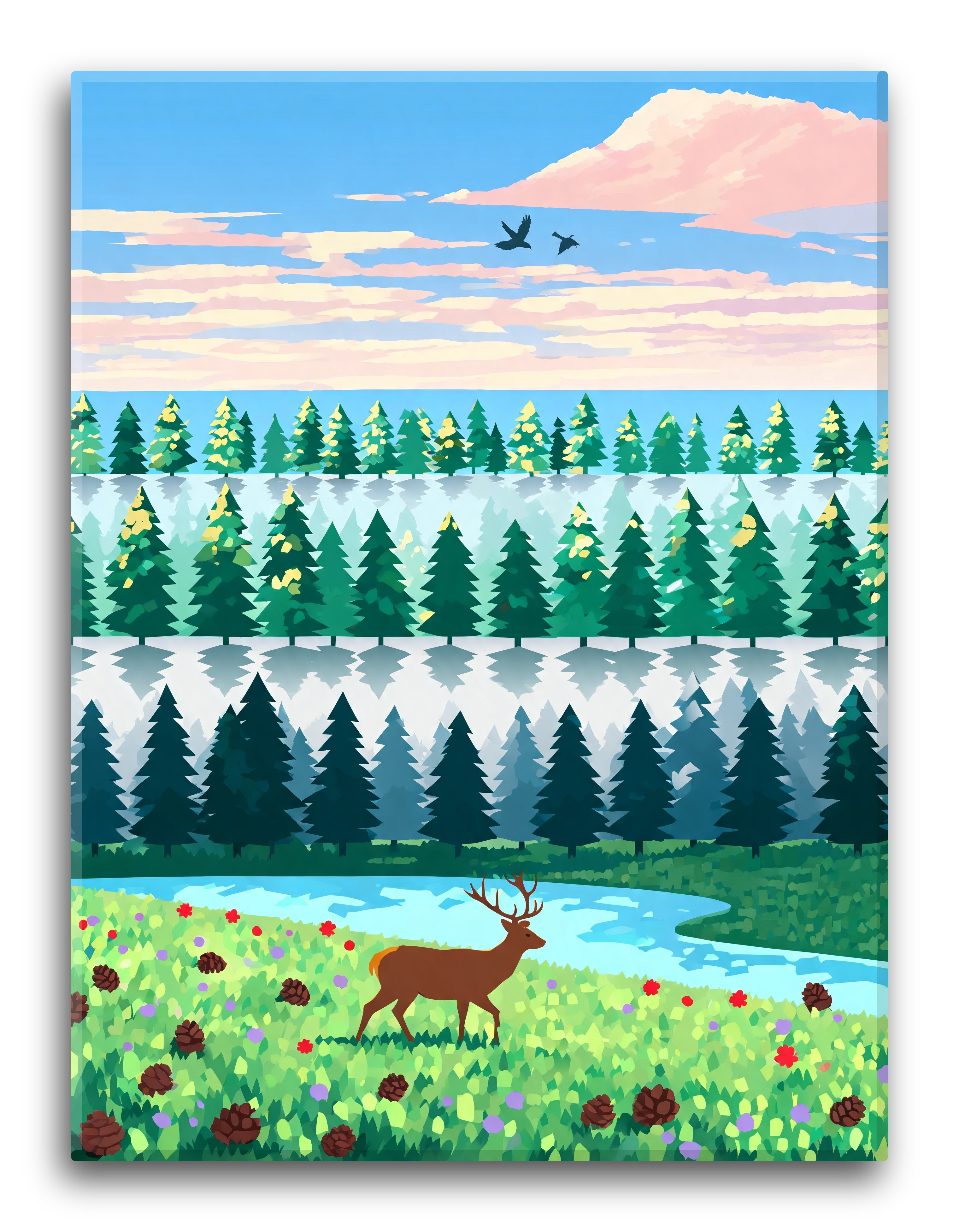 Summer Emerald Pine Layers