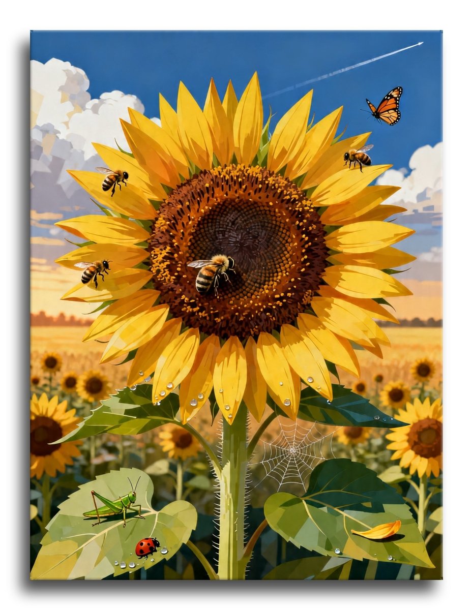 Sunflower Bee Dance - Escape by Numbers