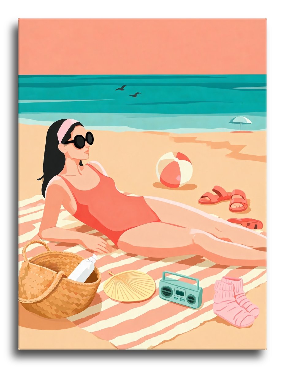 Sunlit Coast Cabana - Escape by Numbers