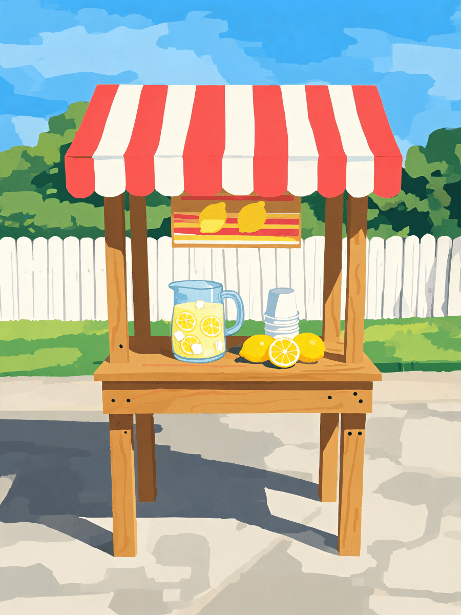 Sunlit Lemonade Stand - Escape by Numbers