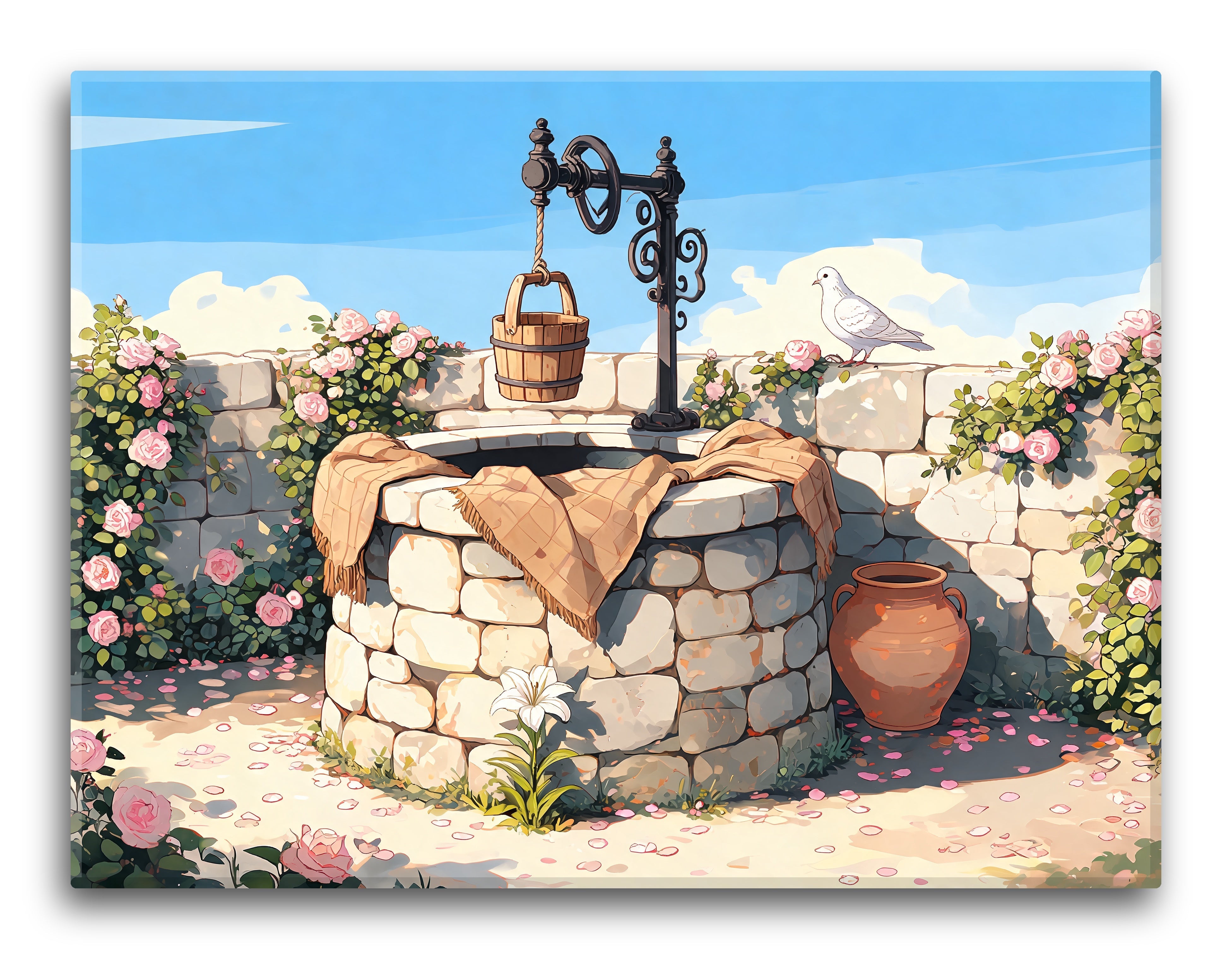 Sunlit Walled Well